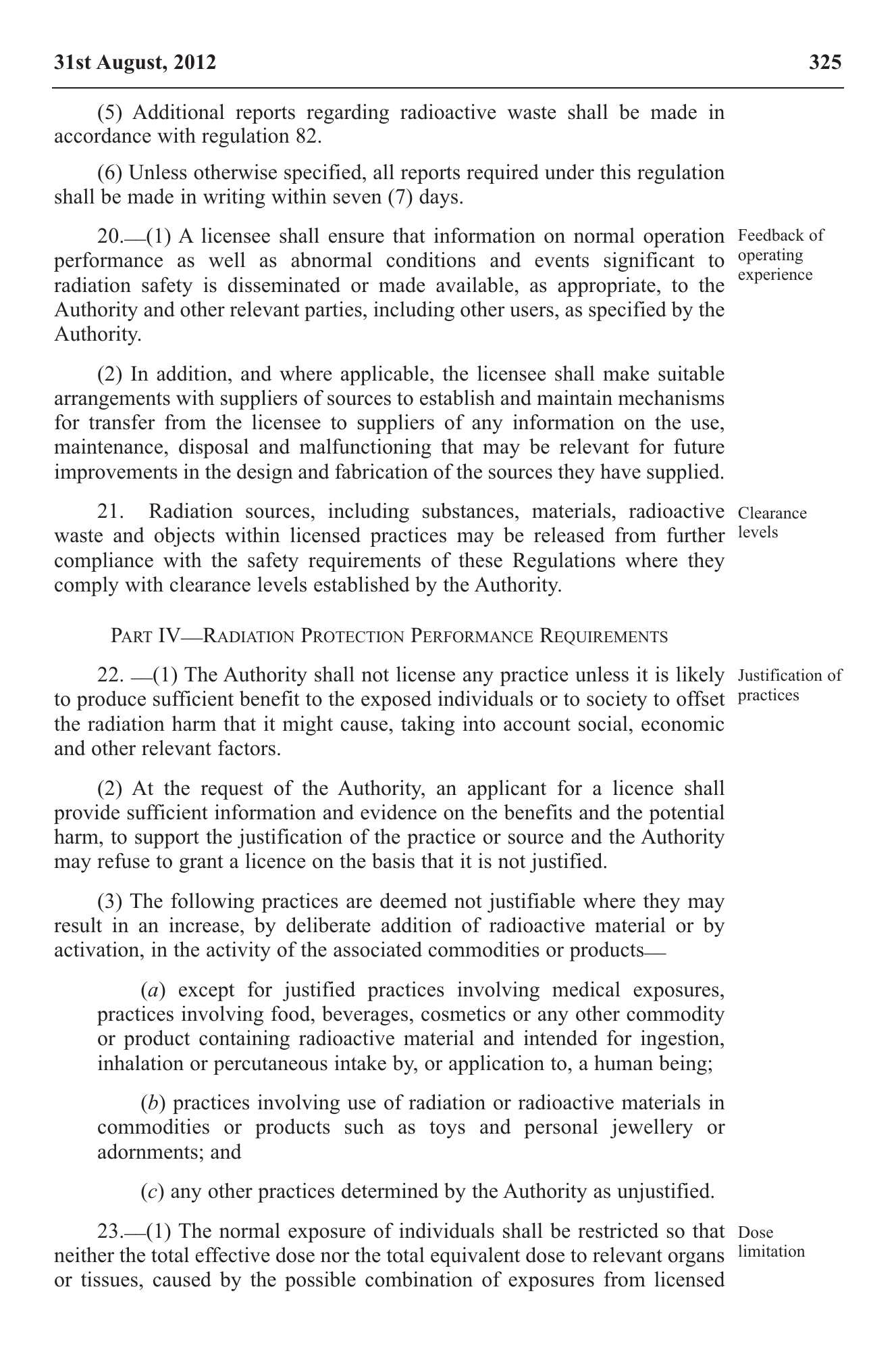 Government Notice 22 of 2012 — official PDF page 15; original table columns, symbols and diagram connections