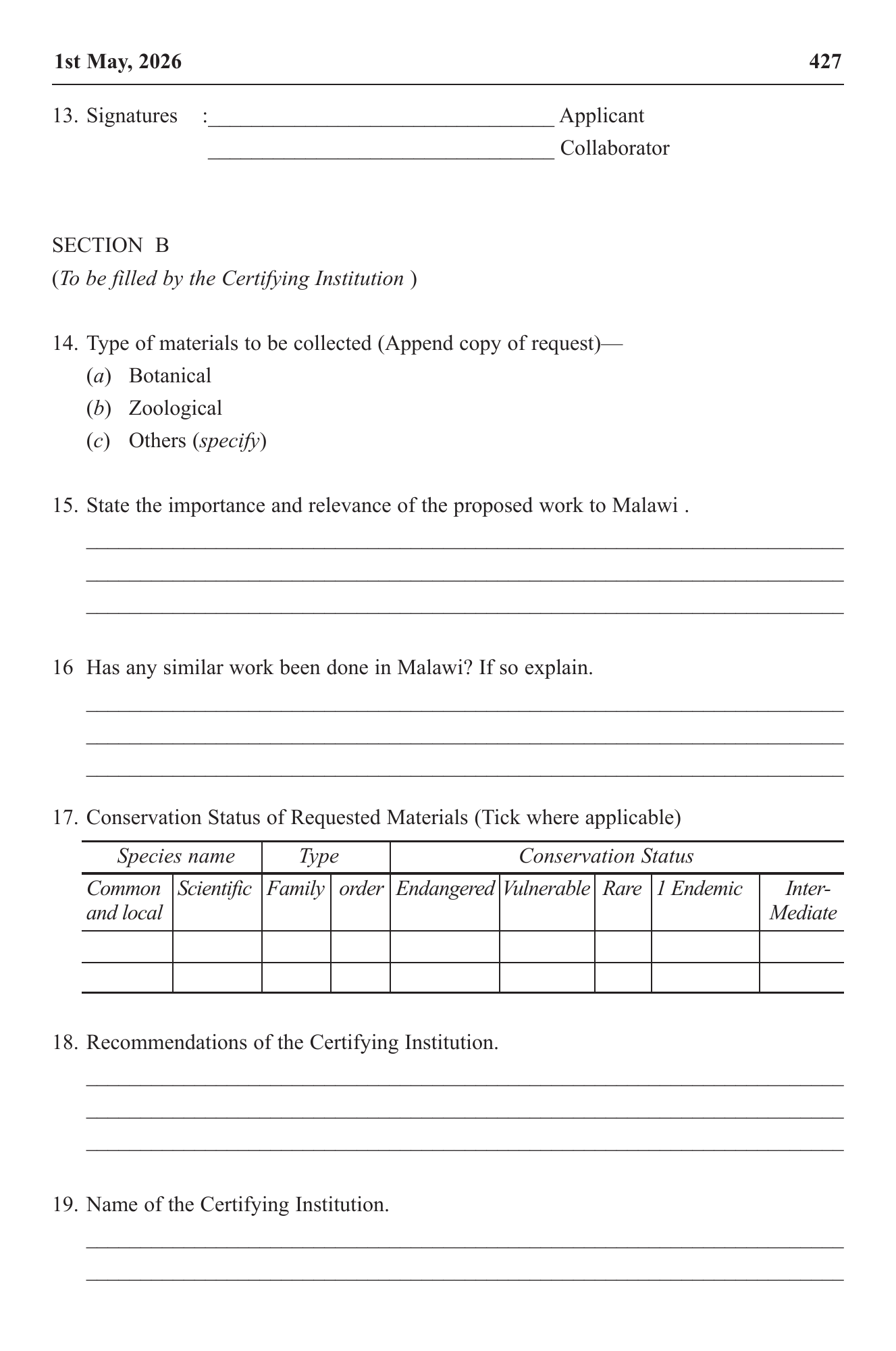 Government Notice 37 of 2026 — official PDF page 7; original table columns, symbols and diagram connections