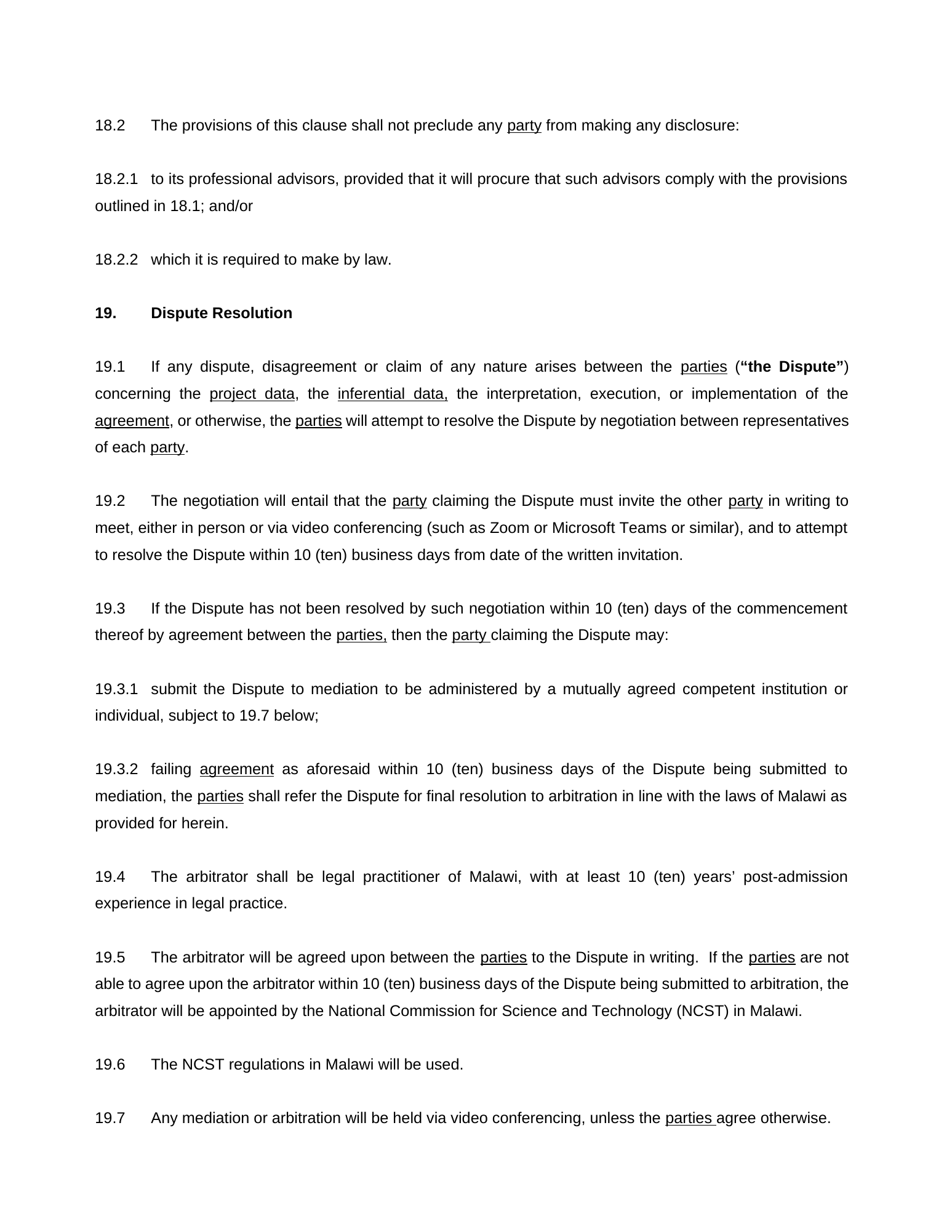 Rendered from the linked Office original — page 15; retained table layout and symbols. This is a render, not an official PDF page.