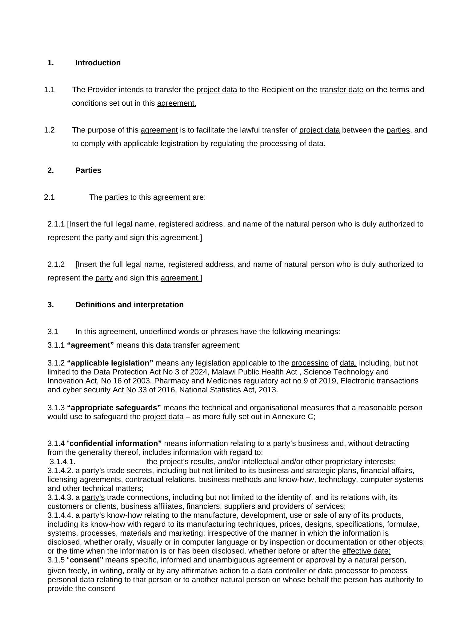 Rendered from the linked Office original — page 3; retained table layout and symbols. This is a render, not an official PDF page.