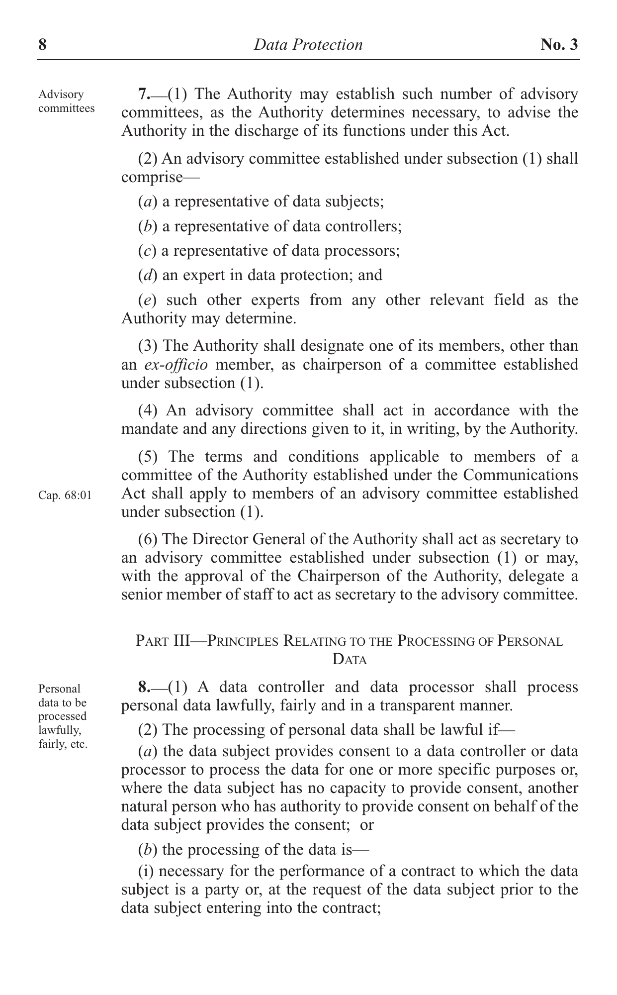 Act No. 3 of 2024 — official PDF page 8; original table columns, symbols and diagram connections