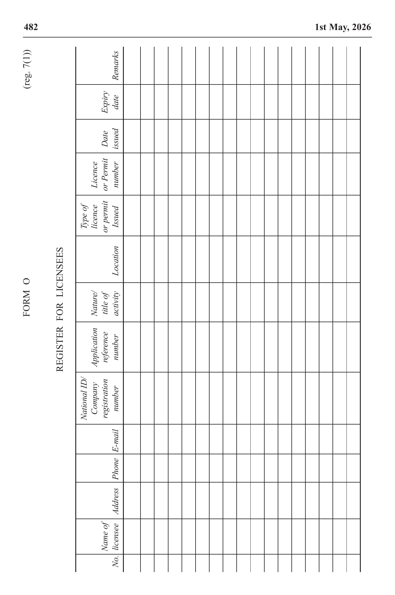 Government Notice 37 of 2026 — official PDF page 62; original table columns, symbols and diagram connections