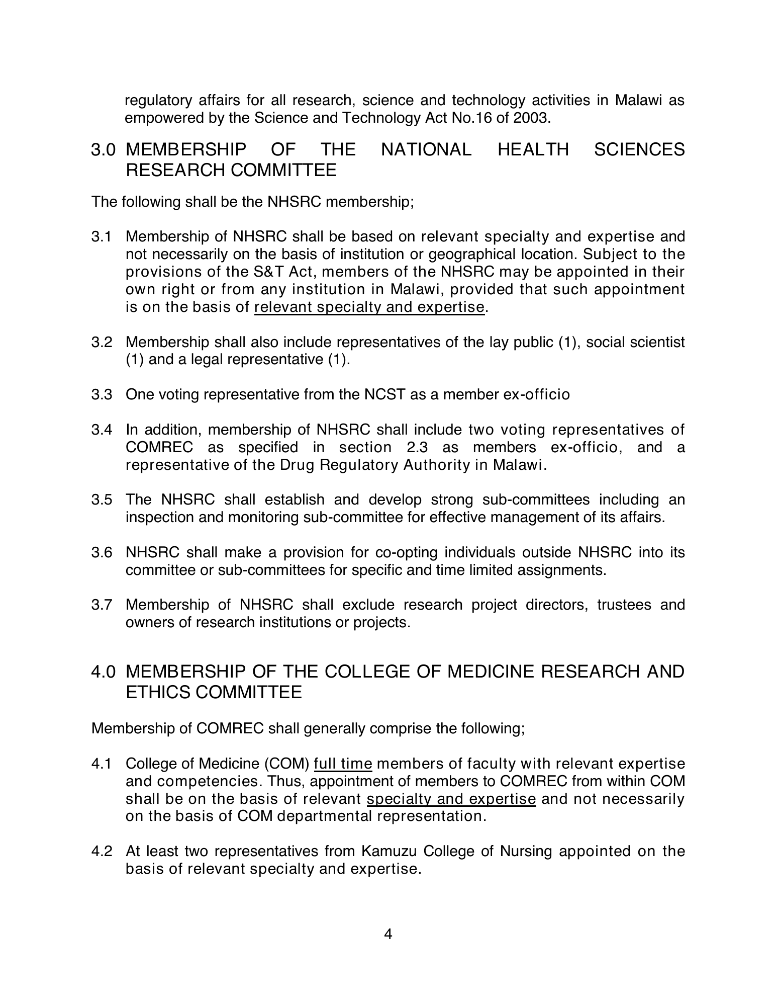 malawi-health-research-coordination-policy-2012 — official PDF page 8; original table columns, symbols and diagram connections