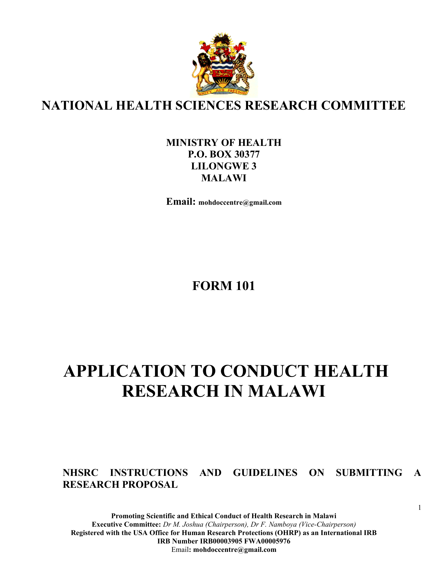 Form 101 — official PDF page 1; original table columns, symbols and diagram connections