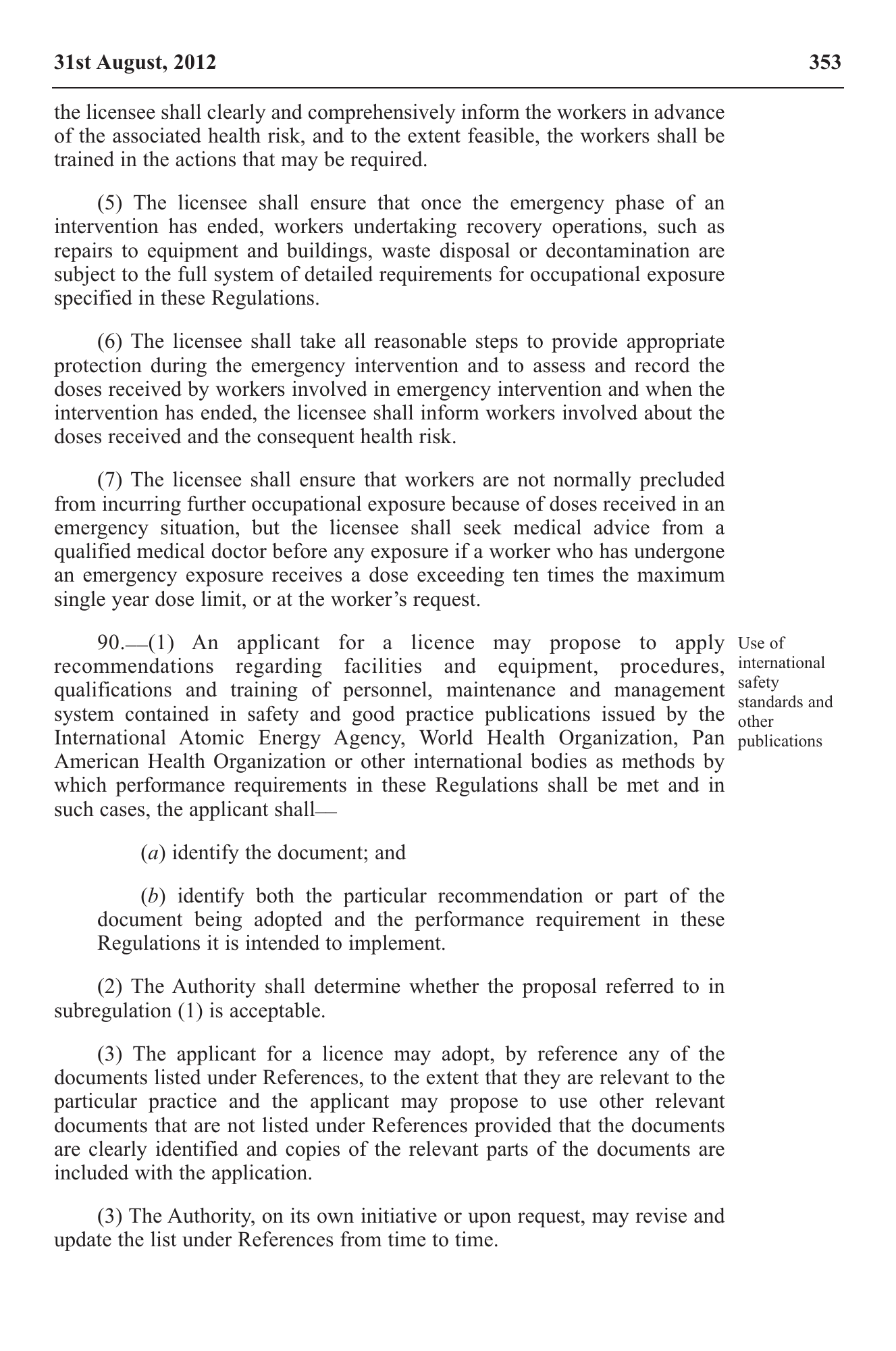Government Notice 22 of 2012 — official PDF page 43; original table columns, symbols and diagram connections