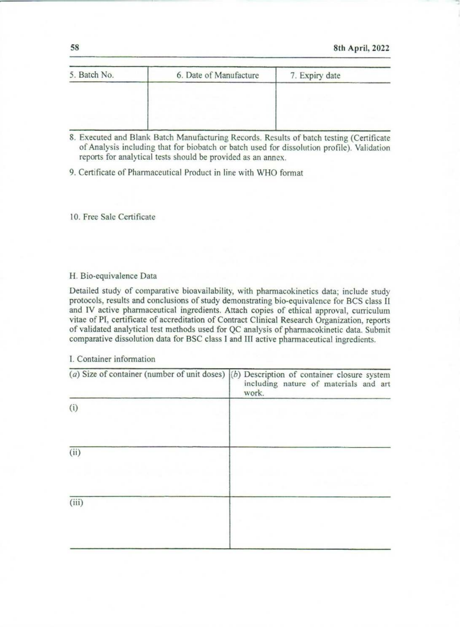 Government Notice 9 of 2022 — official PDF page 42; original table columns, symbols and diagram connections
