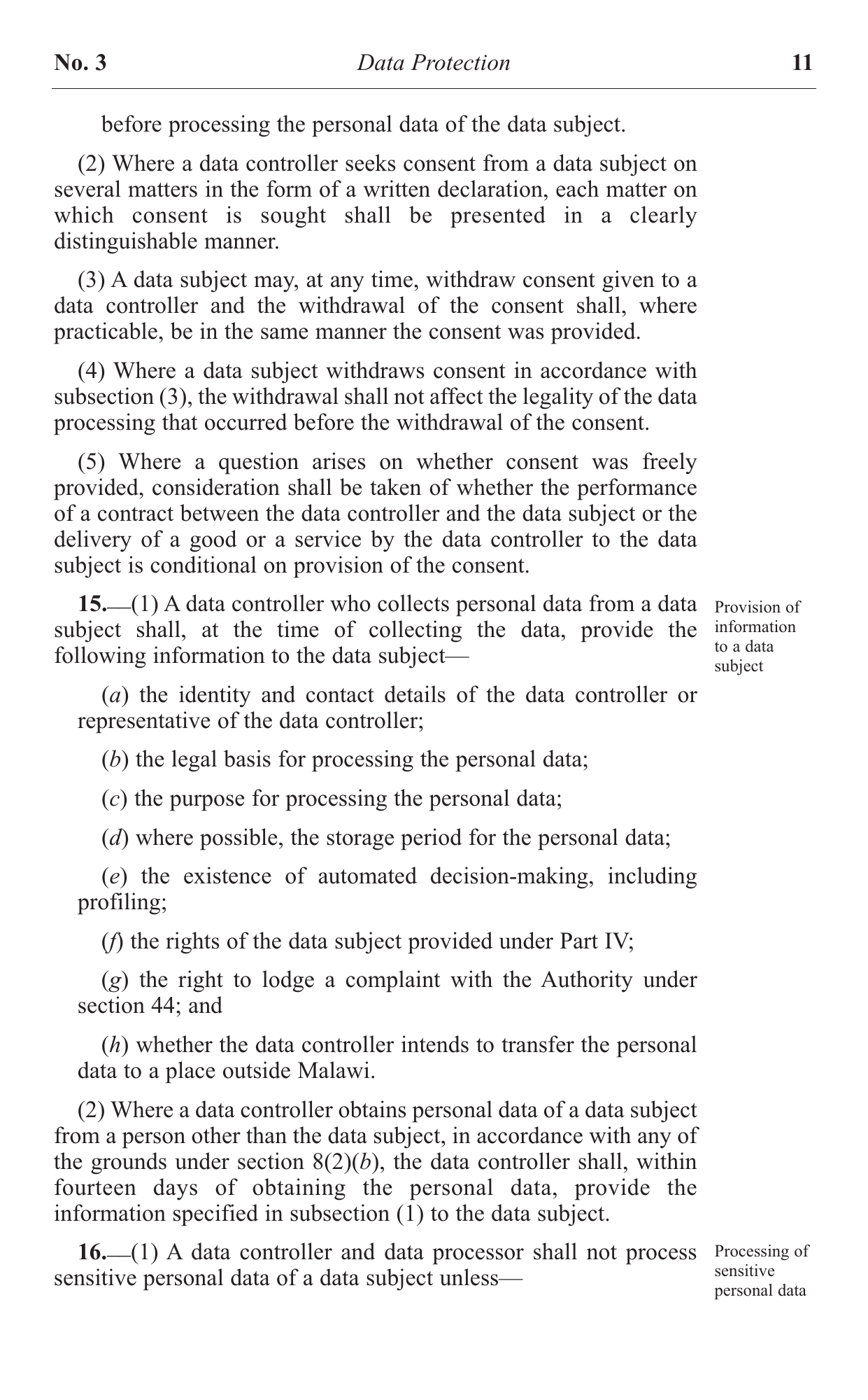 Act No. 3 of 2024 — official PDF page 11; original table columns, symbols and diagram connections