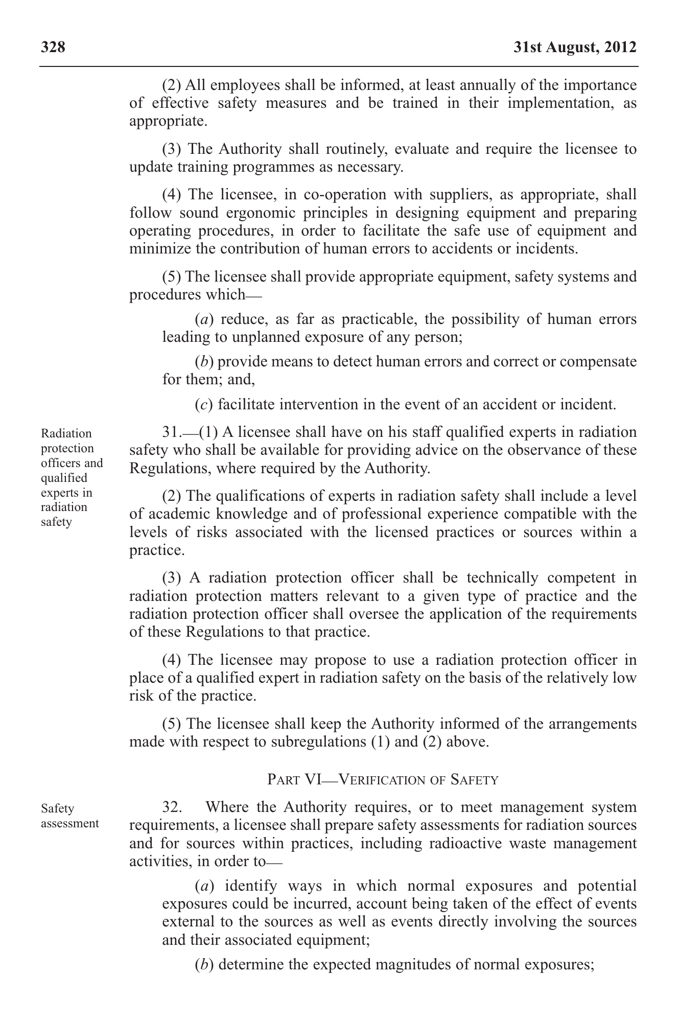 Government Notice 22 of 2012 — official PDF page 18; original table columns, symbols and diagram connections