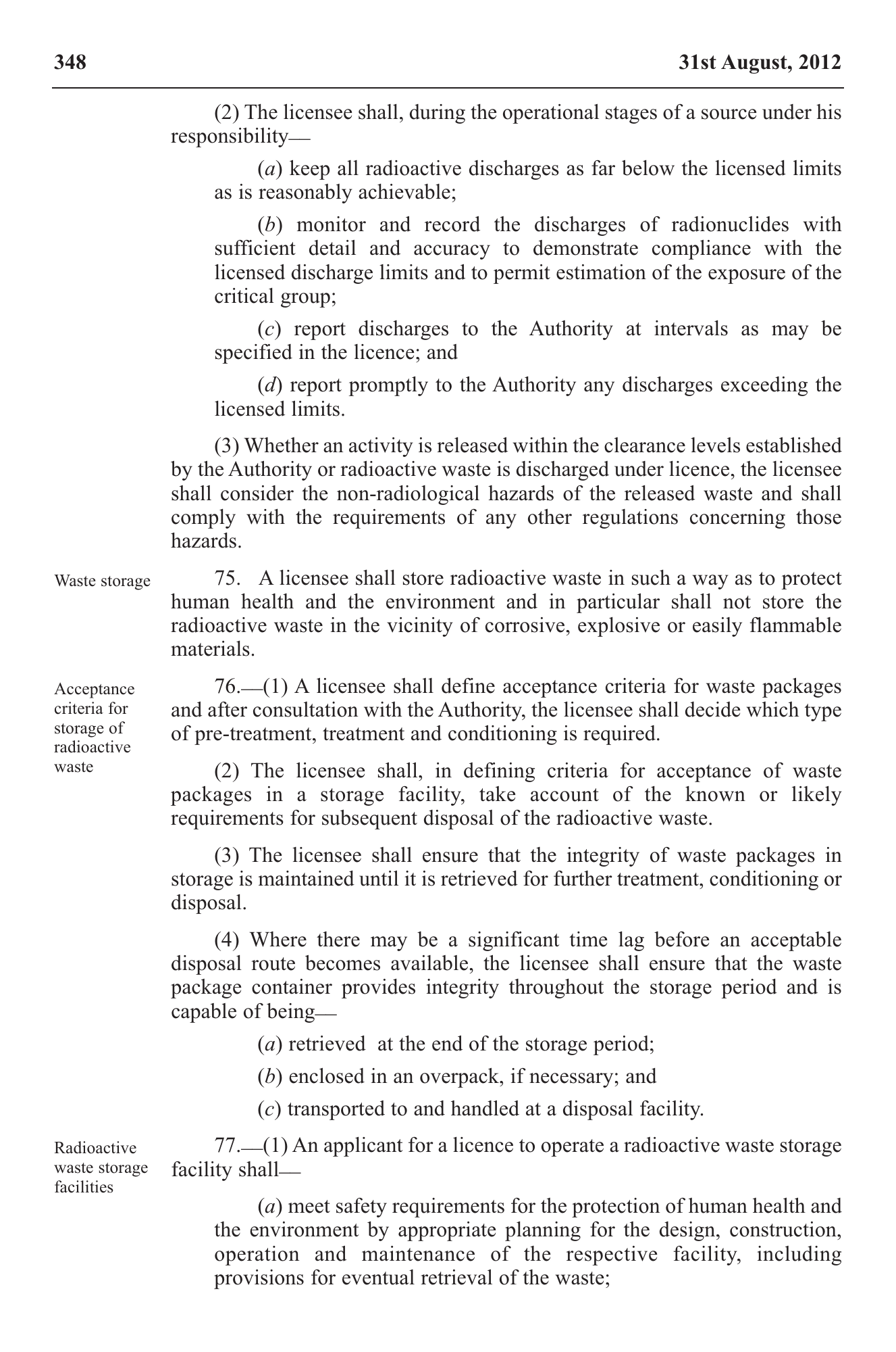Government Notice 22 of 2012 — official PDF page 38; original table columns, symbols and diagram connections