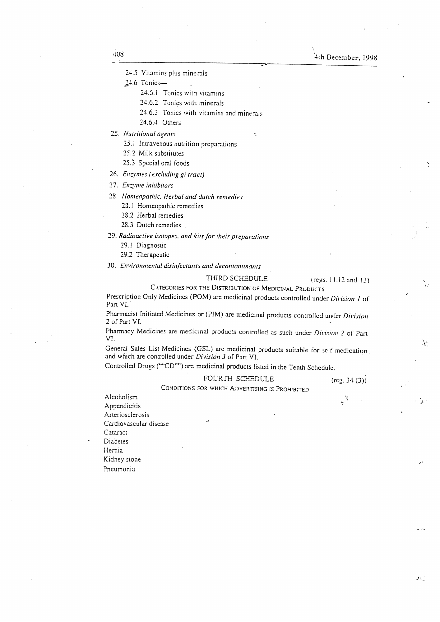 Government Notice 88 of 1998 — official PDF page 34; original table columns, symbols and diagram connections