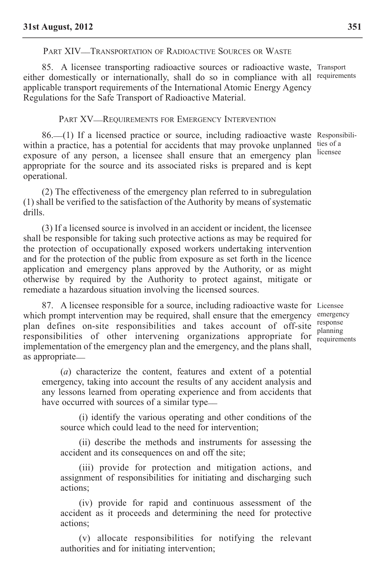 Government Notice 22 of 2012 — official PDF page 41; original table columns, symbols and diagram connections