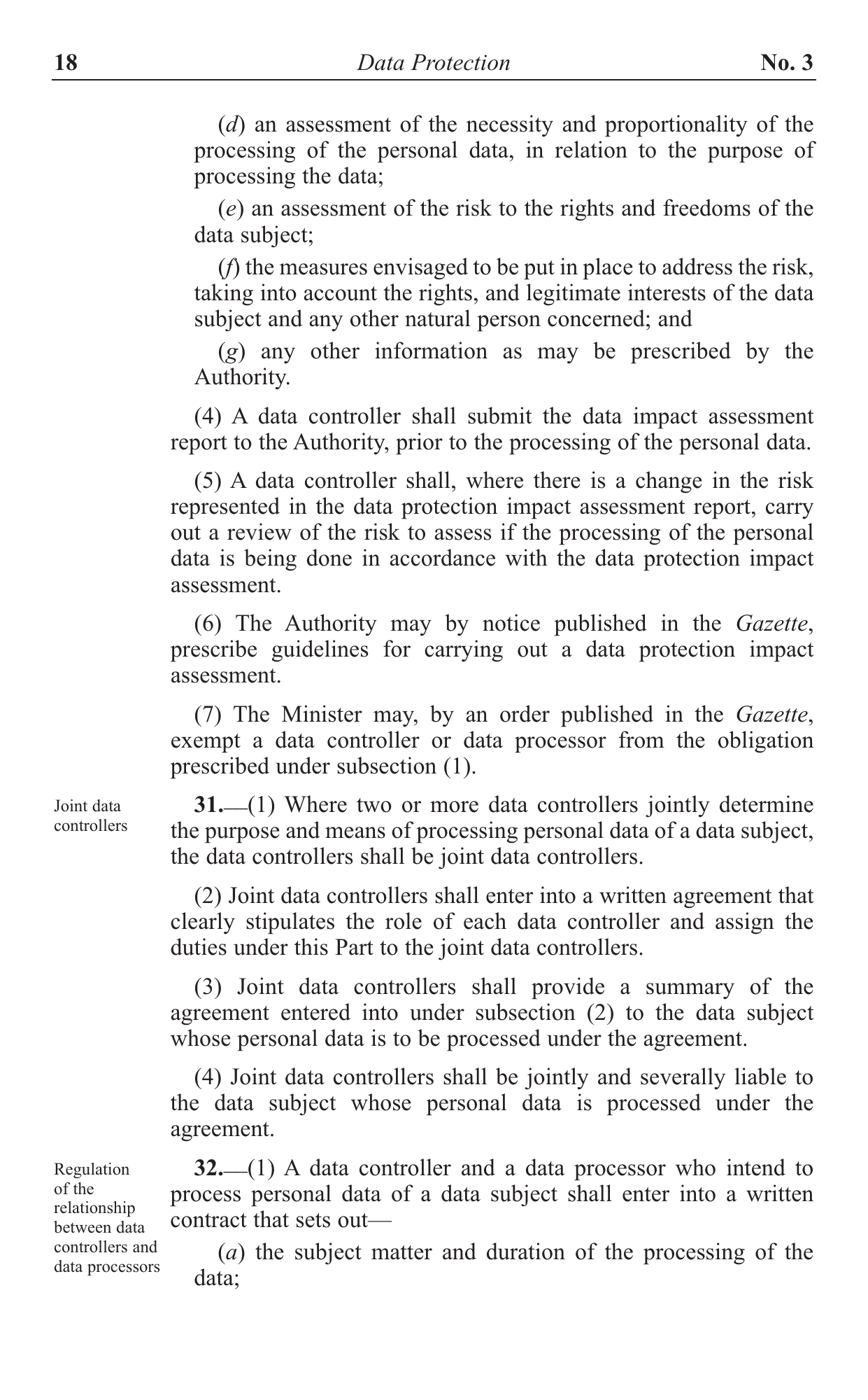 Act No. 3 of 2024 — official PDF page 18; original table columns, symbols and diagram connections