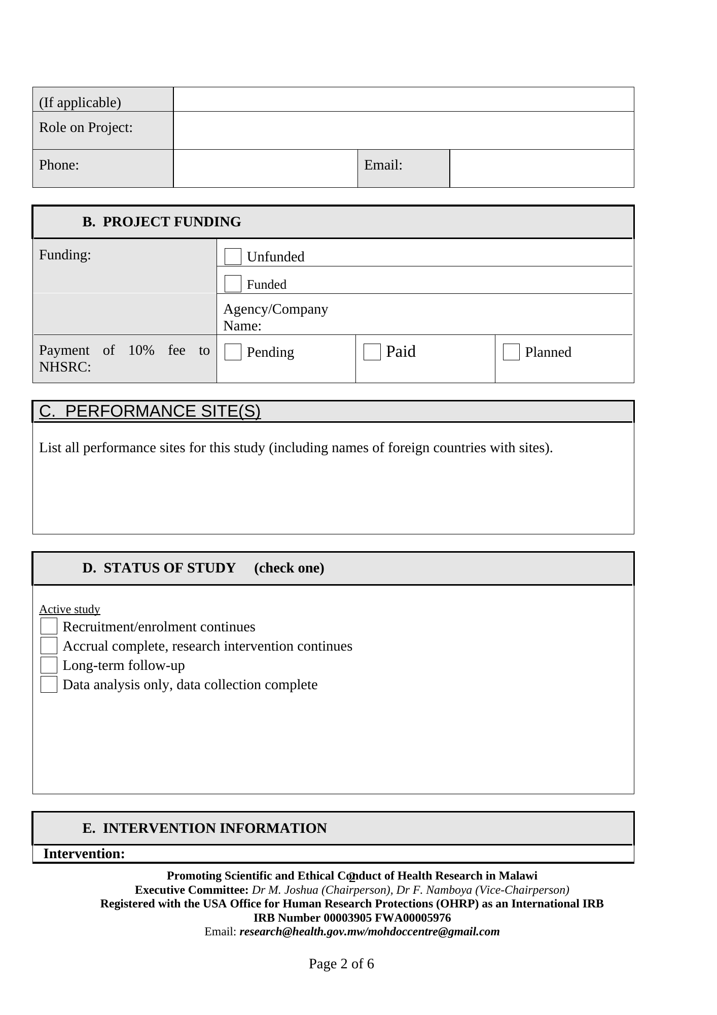 Rendered from the linked Office original — page 2; retained table layout and symbols. This is a render, not an official PDF page.