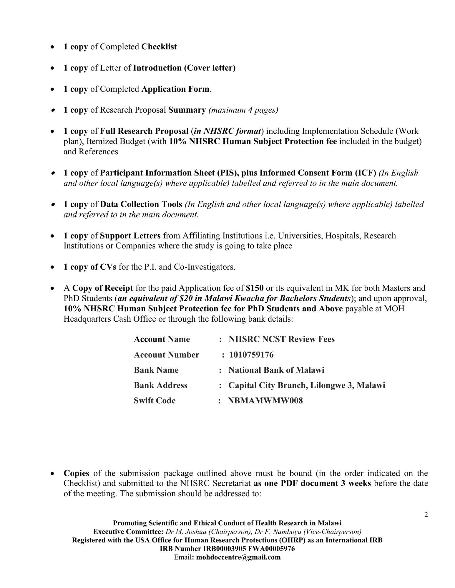Form 101 — official PDF page 2; original table columns, symbols and diagram connections