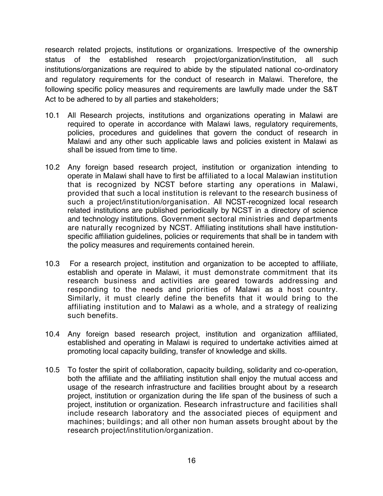 malawi-health-research-coordination-policy-2012 — official PDF page 20; original table columns, symbols and diagram connections