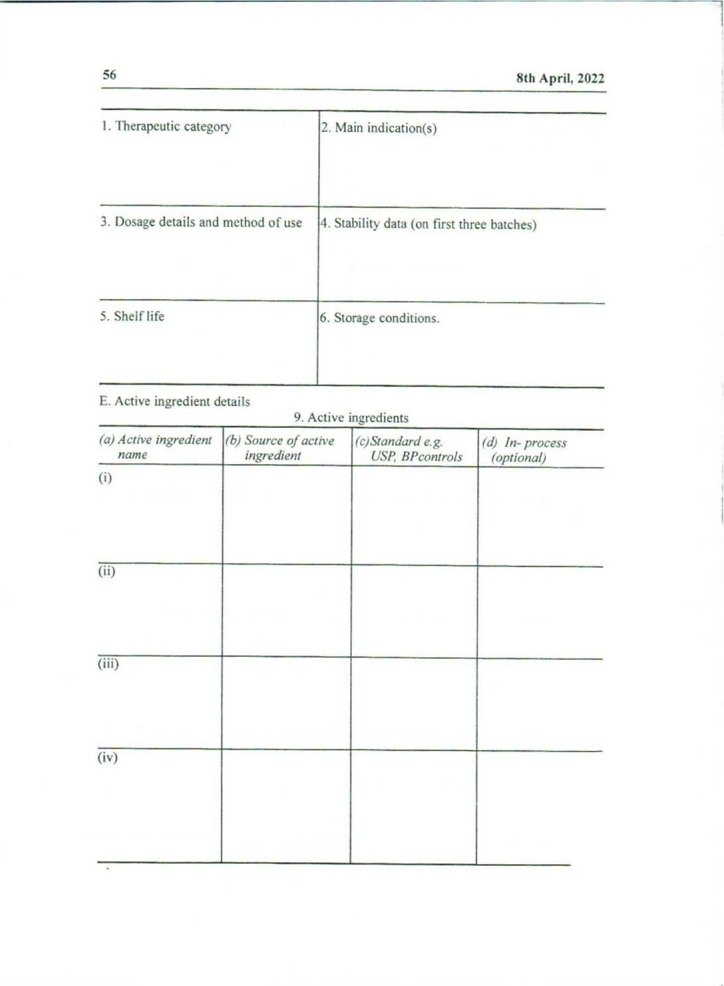 Government Notice 9 of 2022 — official PDF page 40; original table columns, symbols and diagram connections