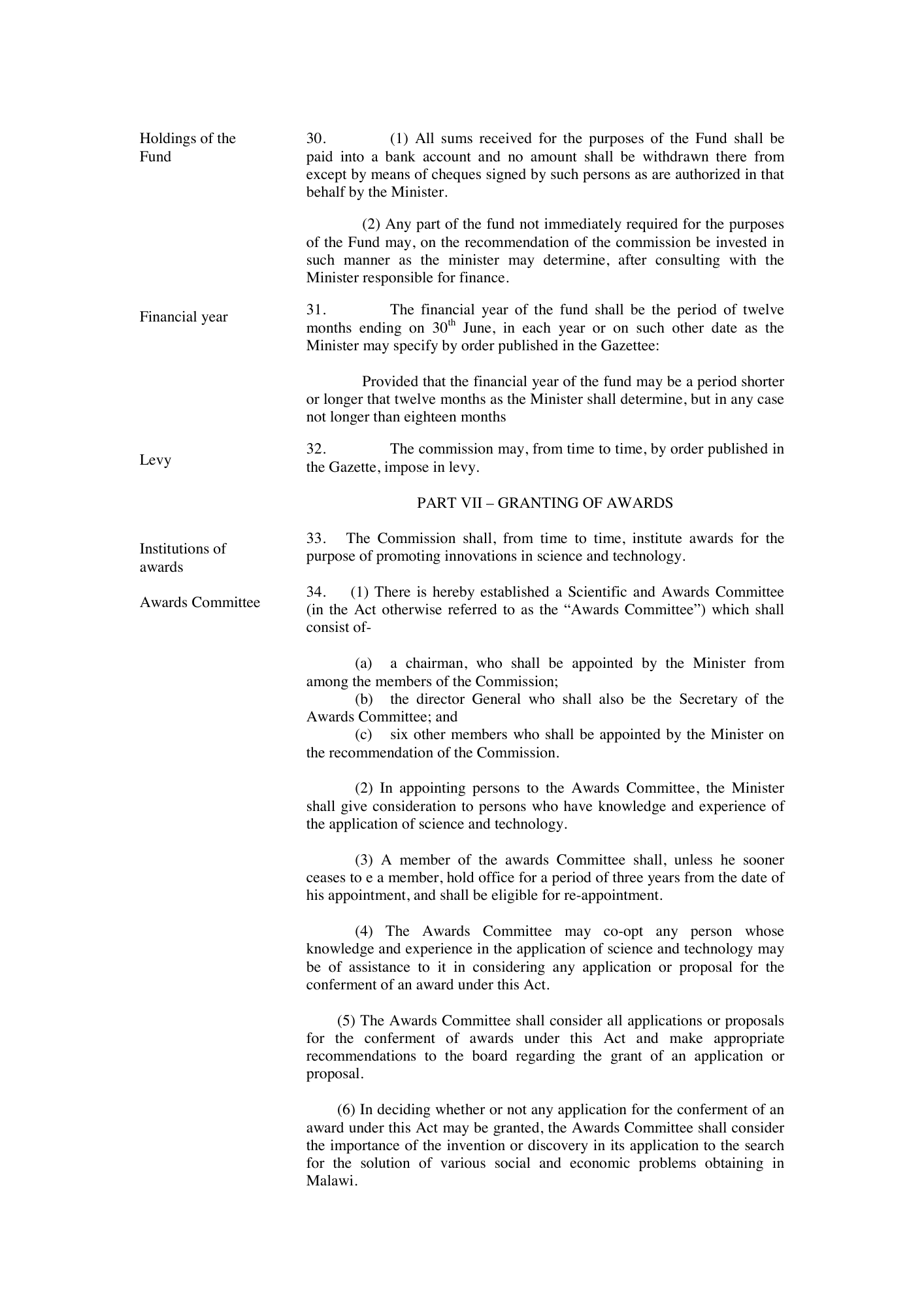 Act 16 of 2003 — official PDF page 11; original table columns, symbols and diagram connections