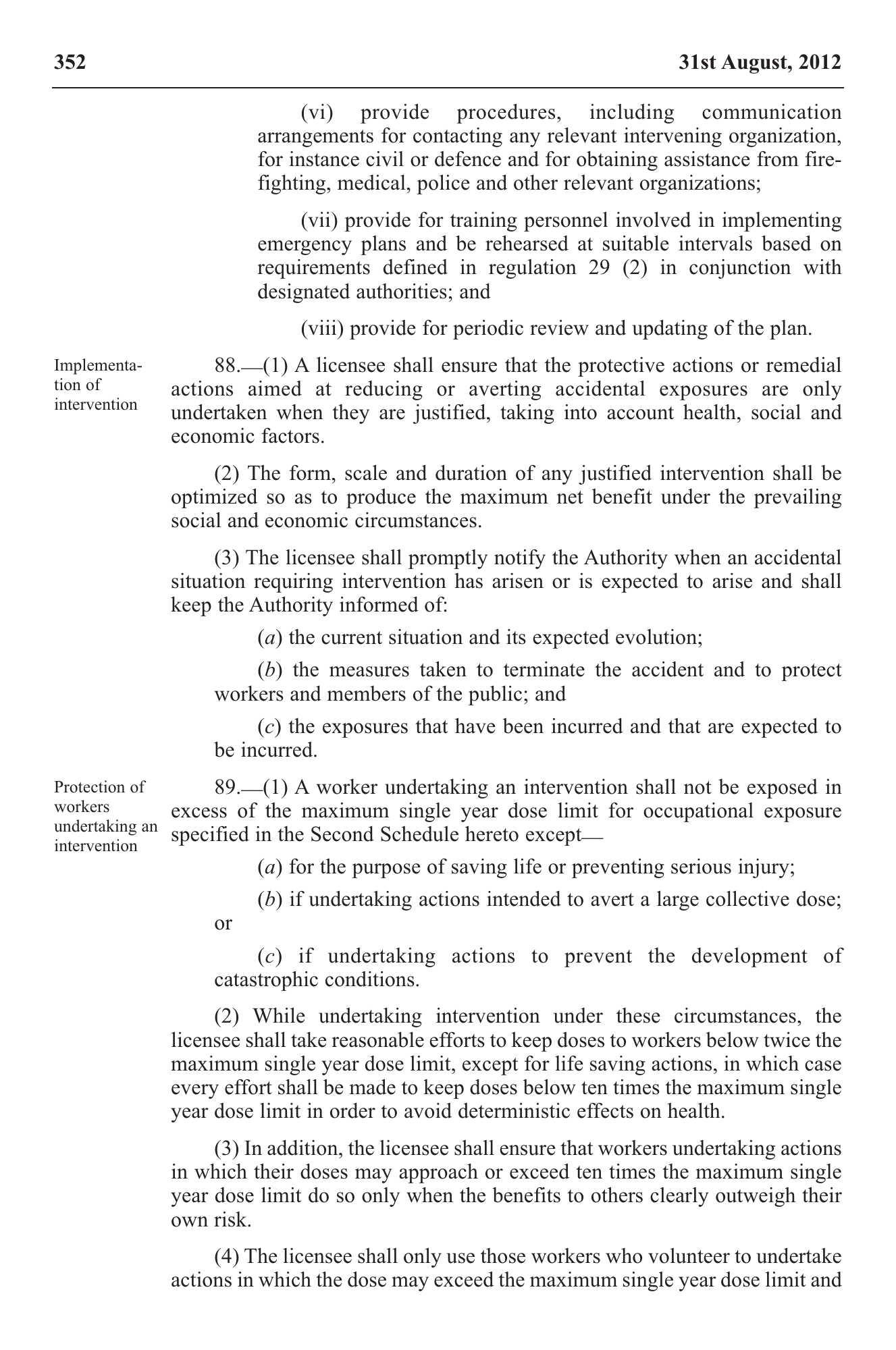 Government Notice 22 of 2012 — official PDF page 42; original table columns, symbols and diagram connections