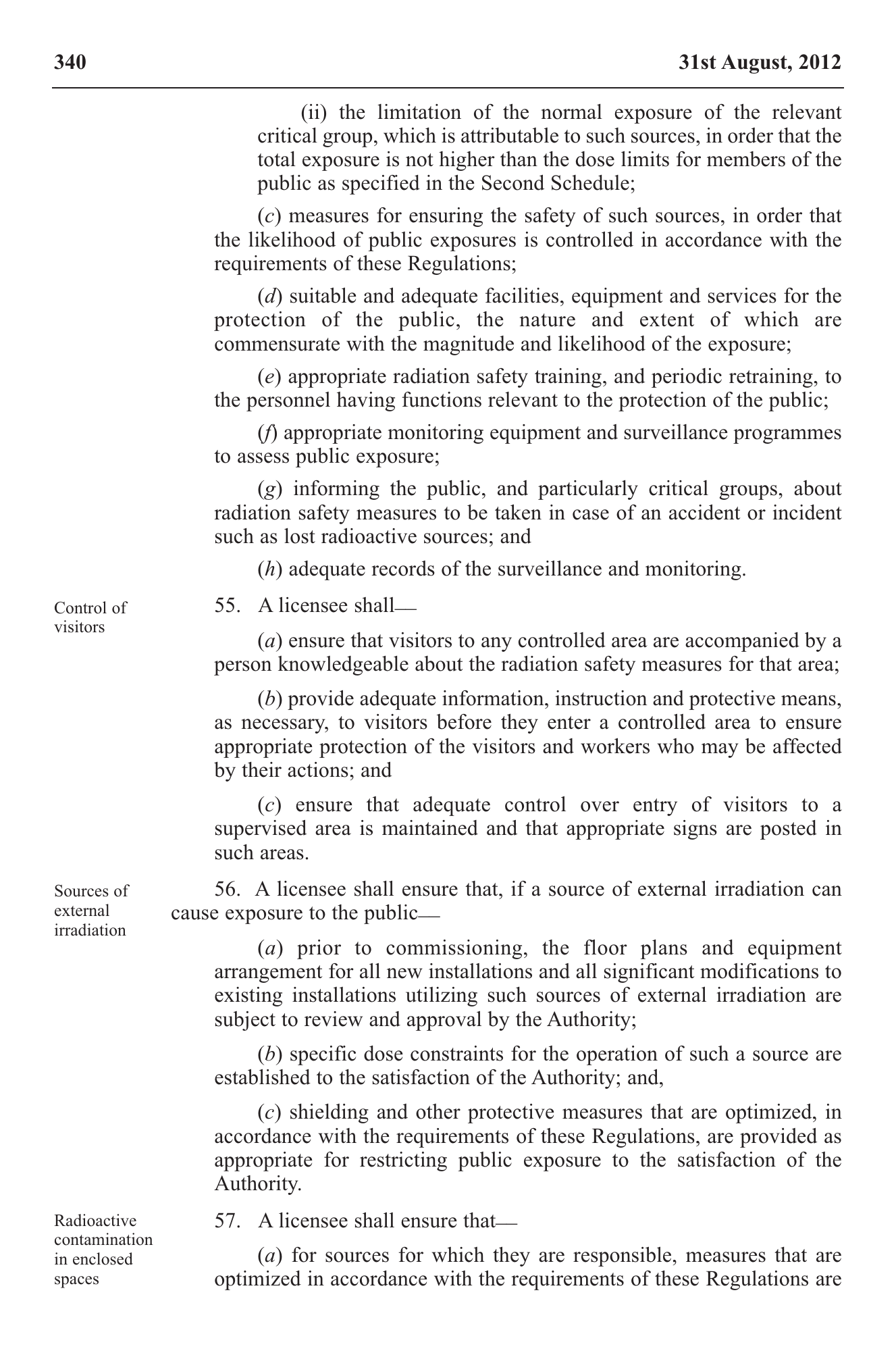 Government Notice 22 of 2012 — official PDF page 30; original table columns, symbols and diagram connections