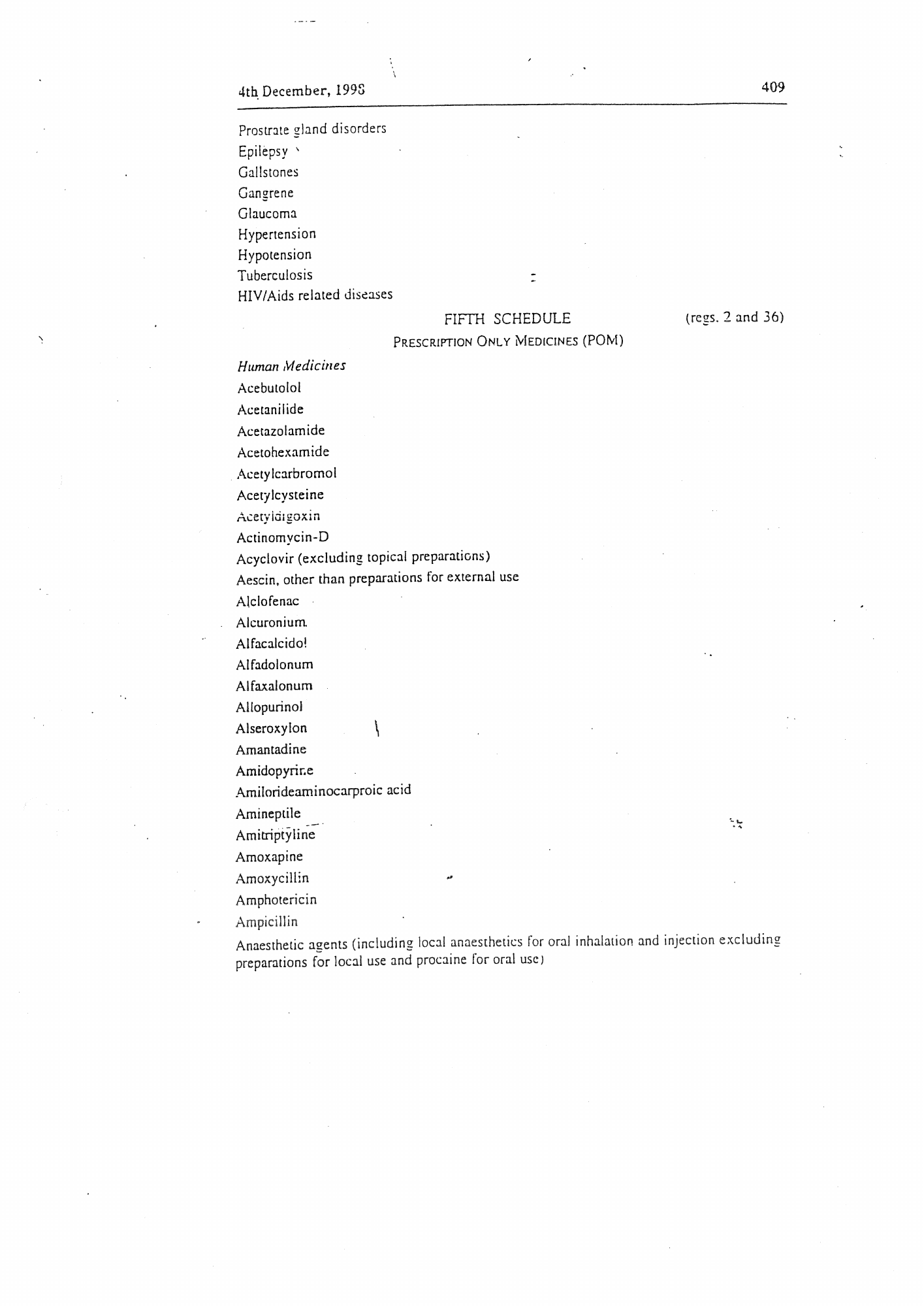 Government Notice 88 of 1998 — official PDF page 35; original table columns, symbols and diagram connections