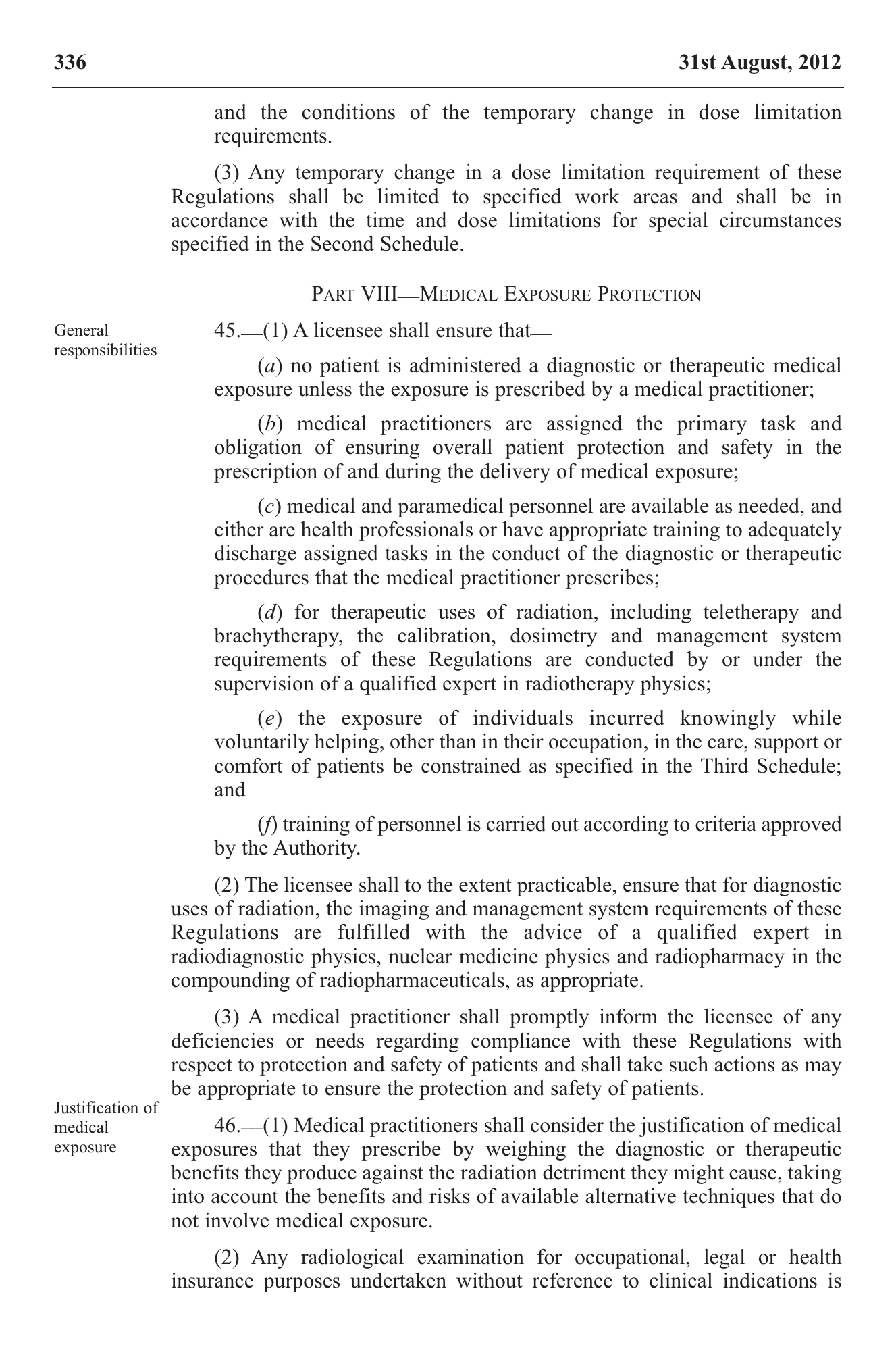 Government Notice 22 of 2012 — official PDF page 26; original table columns, symbols and diagram connections