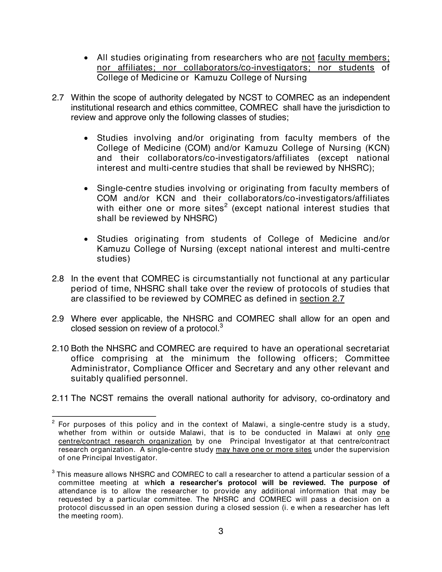 malawi-health-research-coordination-policy-2012 — official PDF page 7; original table columns, symbols and diagram connections