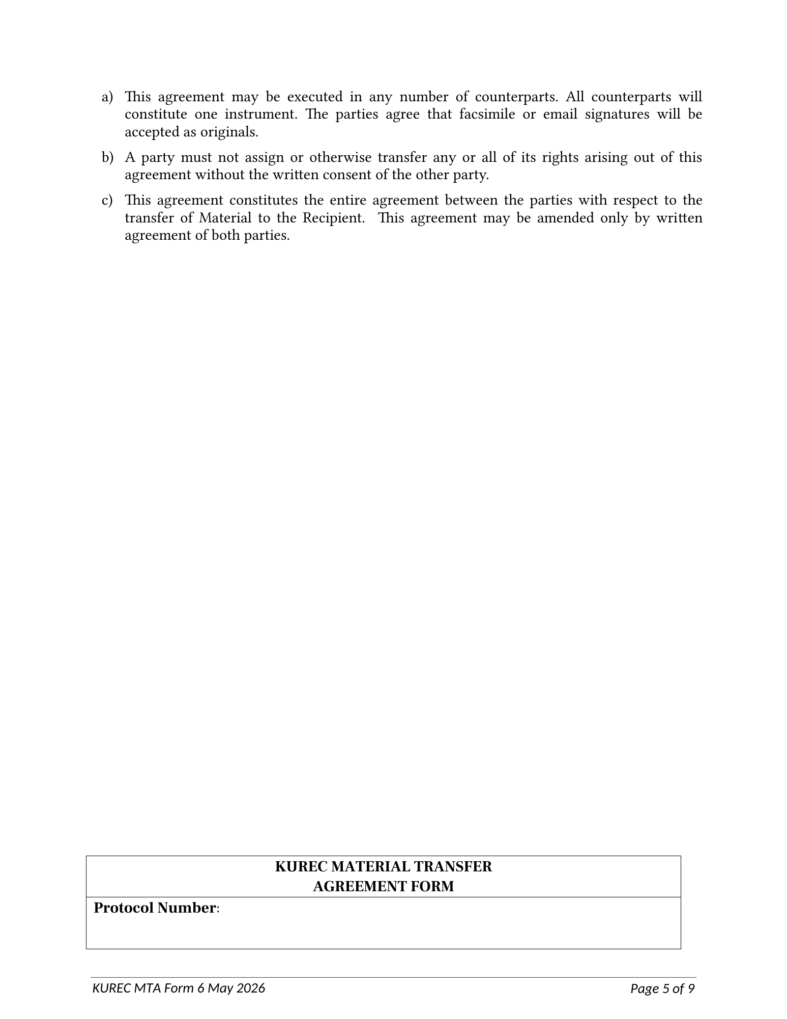 Rendered from the linked Office original — page 5; retained table layout and symbols. This is a render, not an official PDF page.