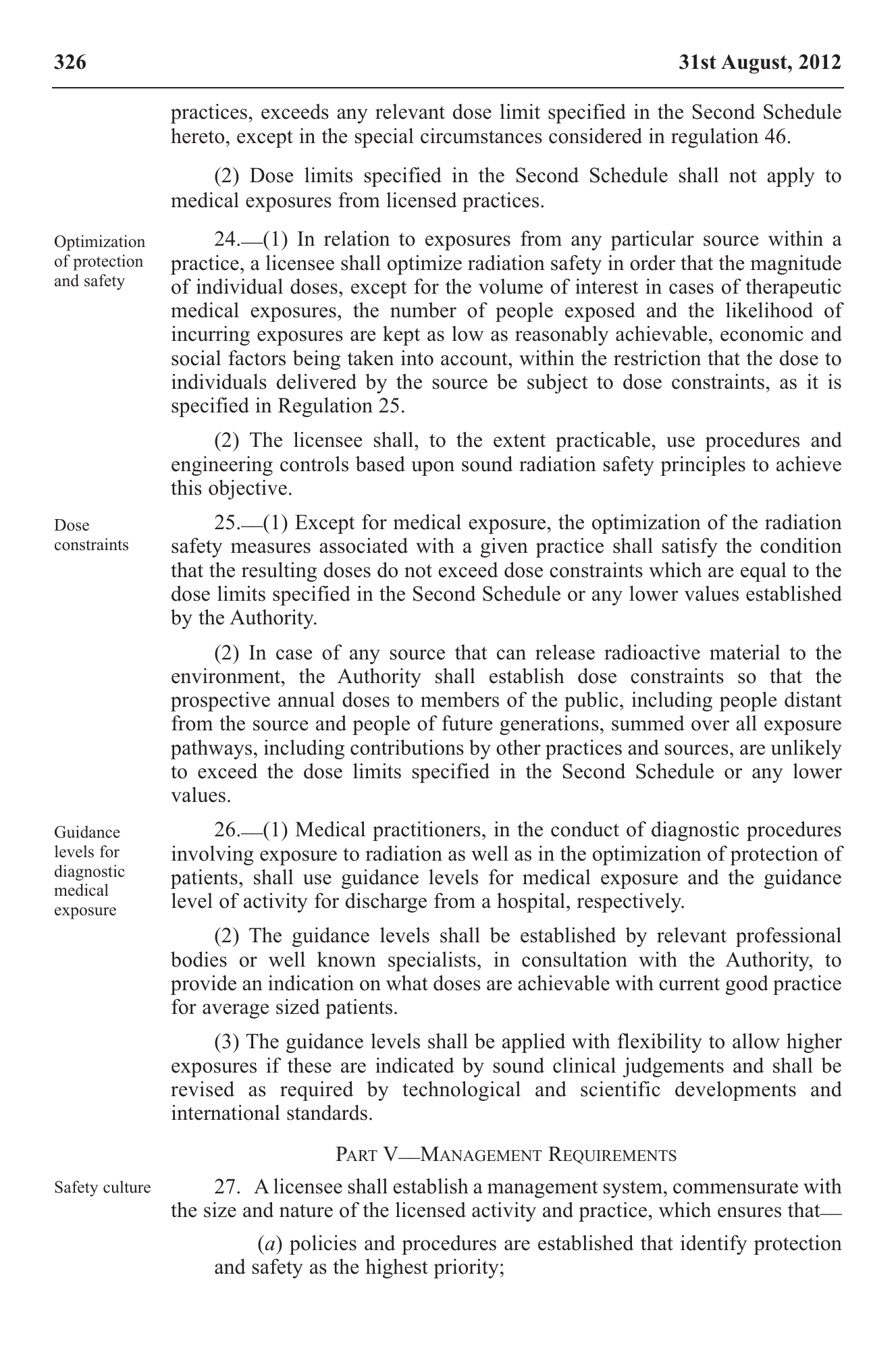 Government Notice 22 of 2012 — official PDF page 16; original table columns, symbols and diagram connections