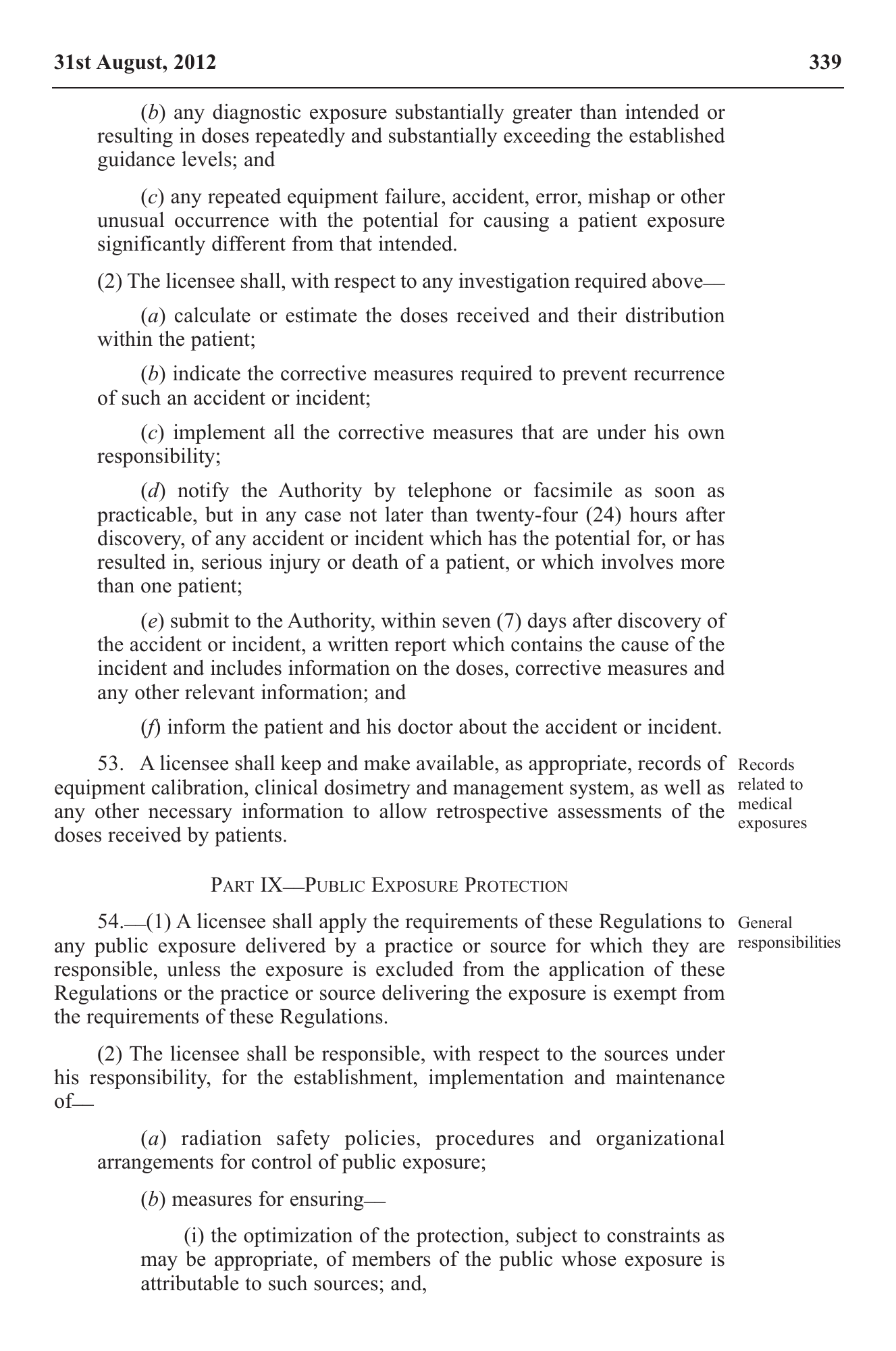 Government Notice 22 of 2012 — official PDF page 29; original table columns, symbols and diagram connections
