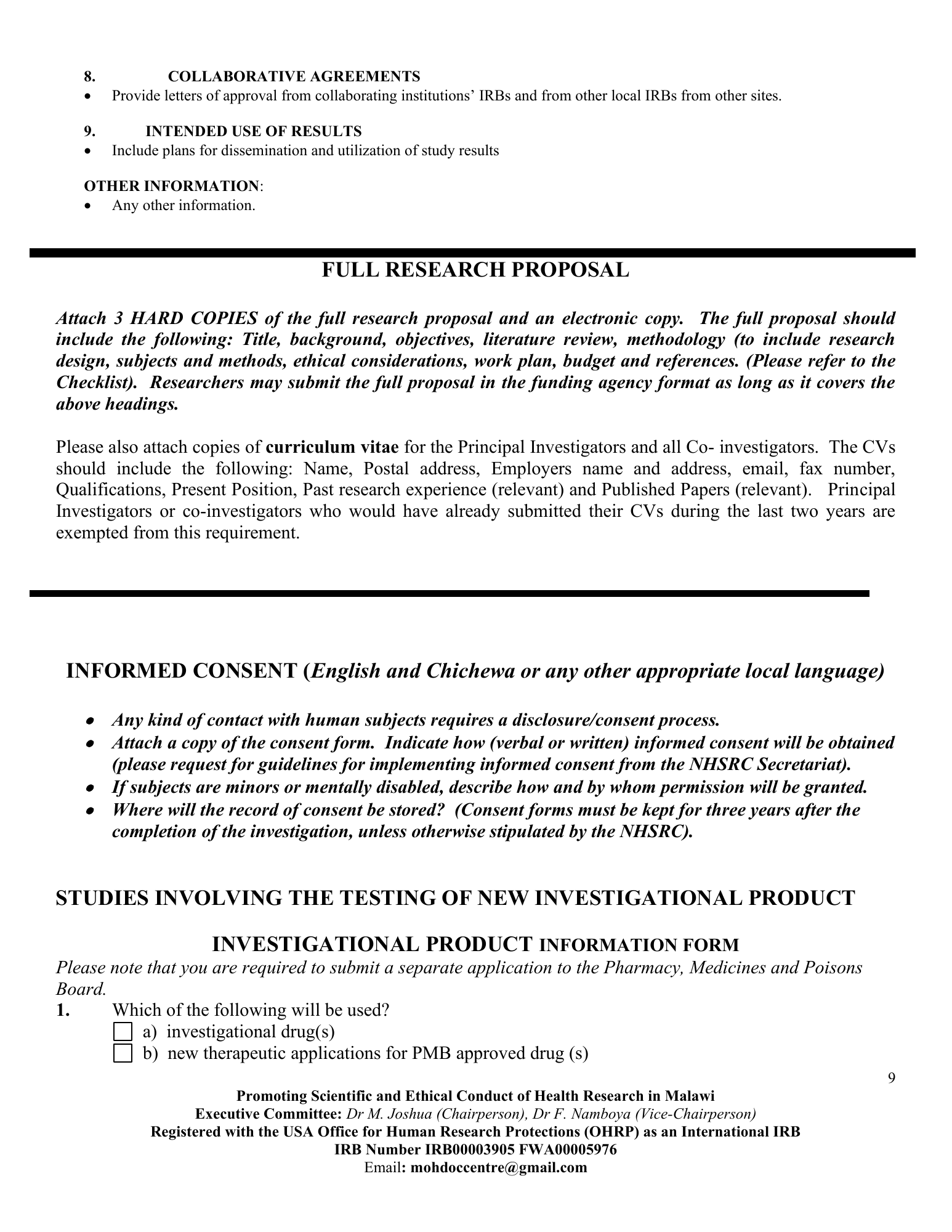 Form 101 — official PDF page 9; original table columns, symbols and diagram connections