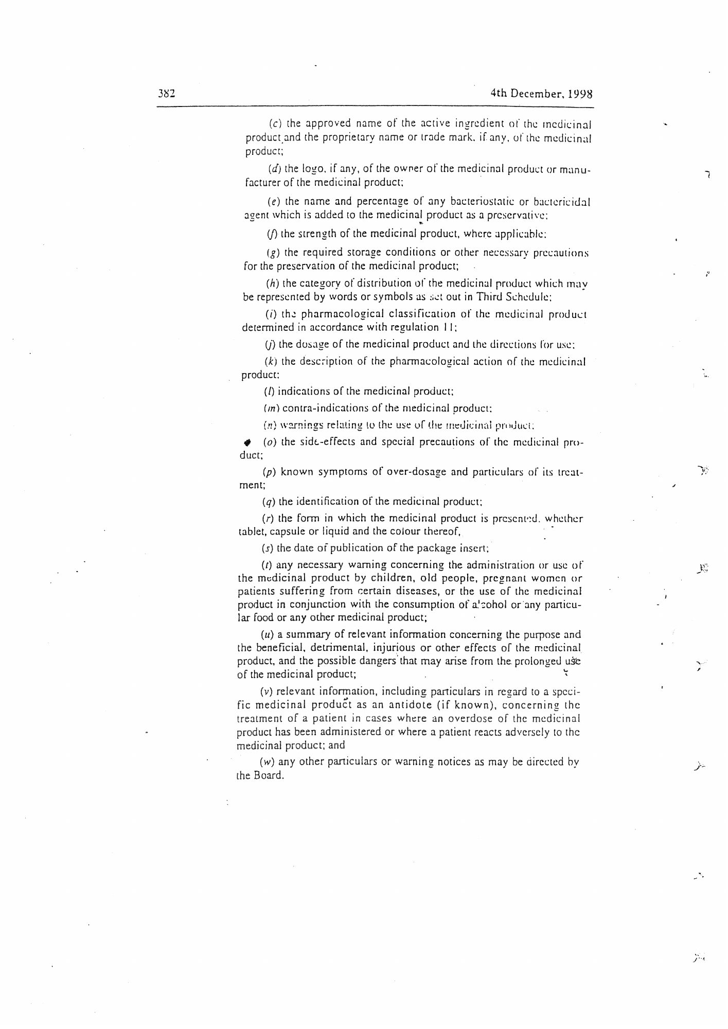 Government Notice 88 of 1998 — official PDF page 8; original table columns, symbols and diagram connections
