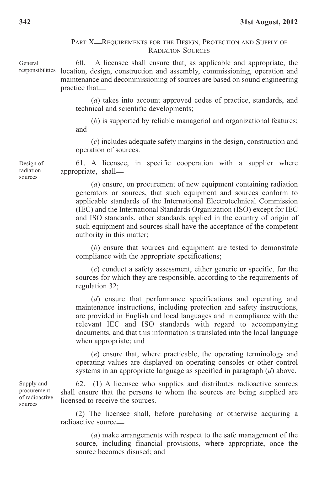 Government Notice 22 of 2012 — official PDF page 32; original table columns, symbols and diagram connections