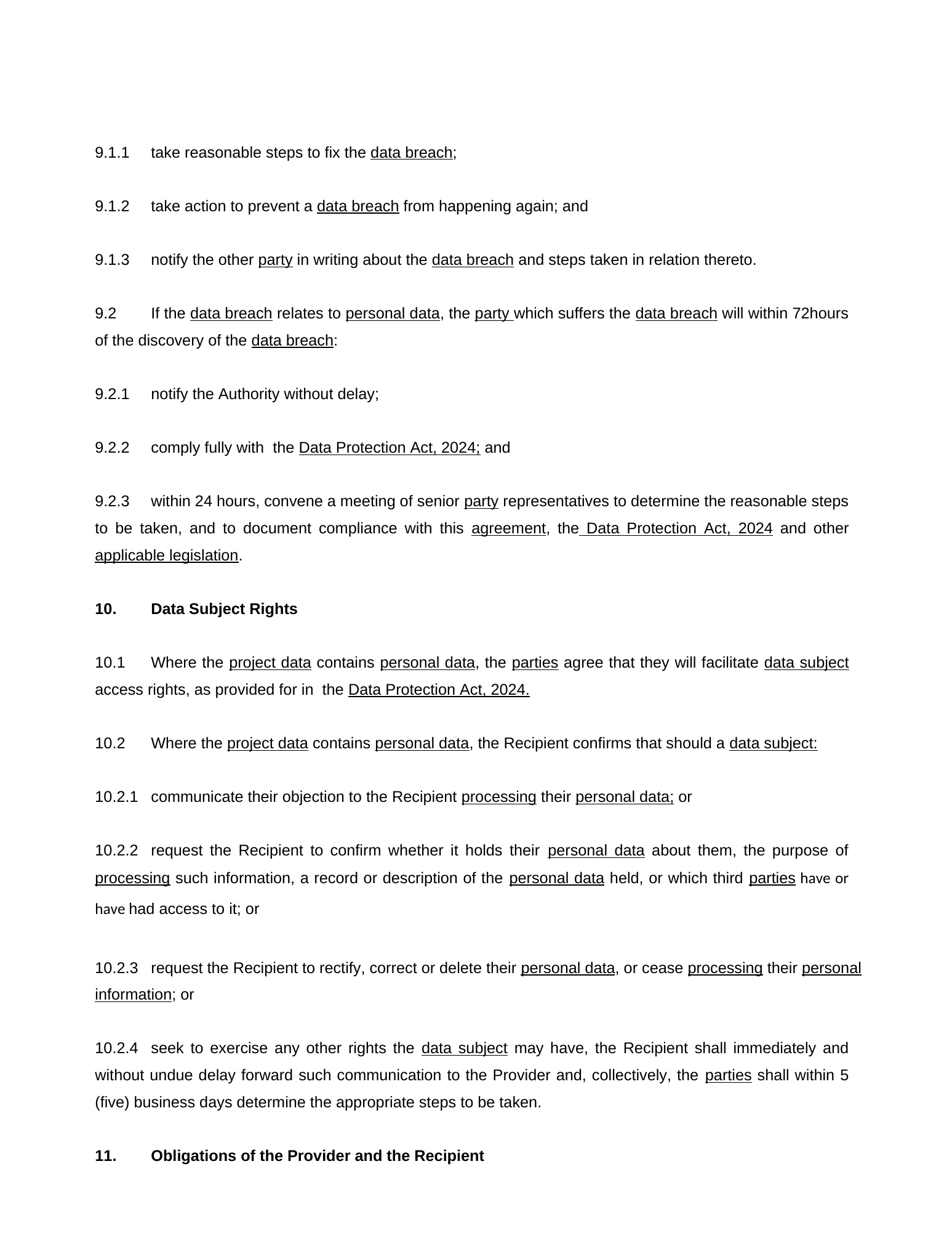 Rendered from the linked Office original — page 10; retained table layout and symbols. This is a render, not an official PDF page.