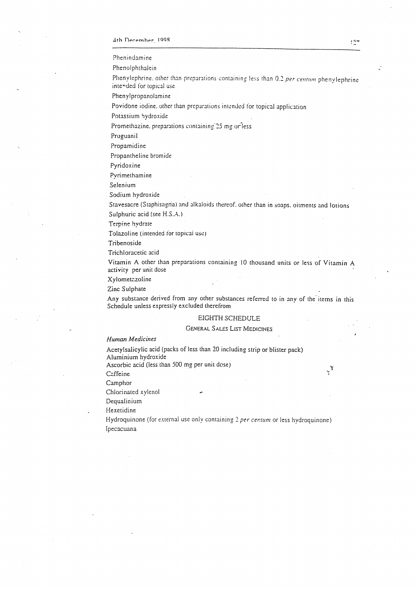 Government Notice 88 of 1998 — official PDF page 53; original table columns, symbols and diagram connections