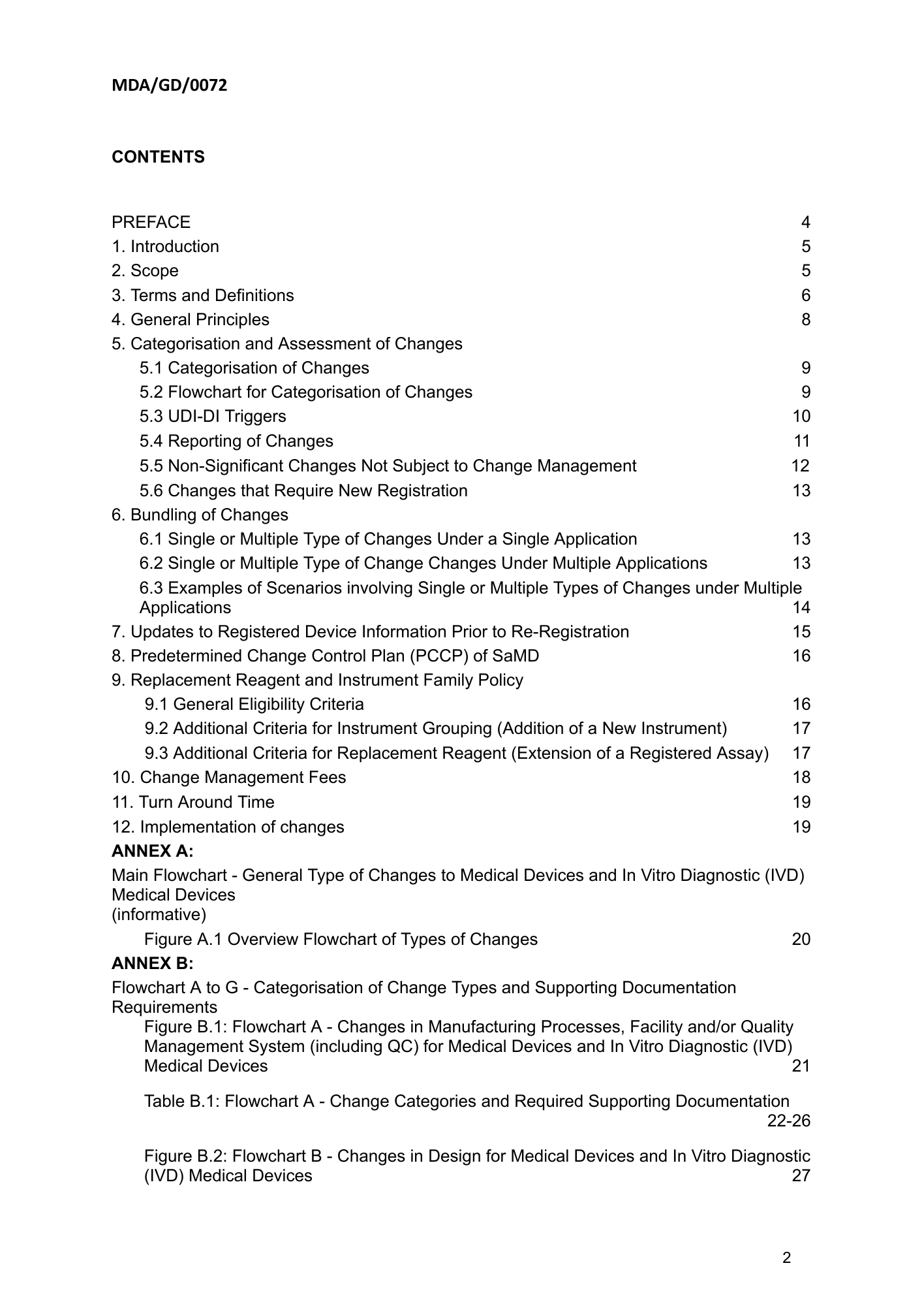 MDA/GD/0072, First Edition — original official PDF page2; original table columns and diagrams retained