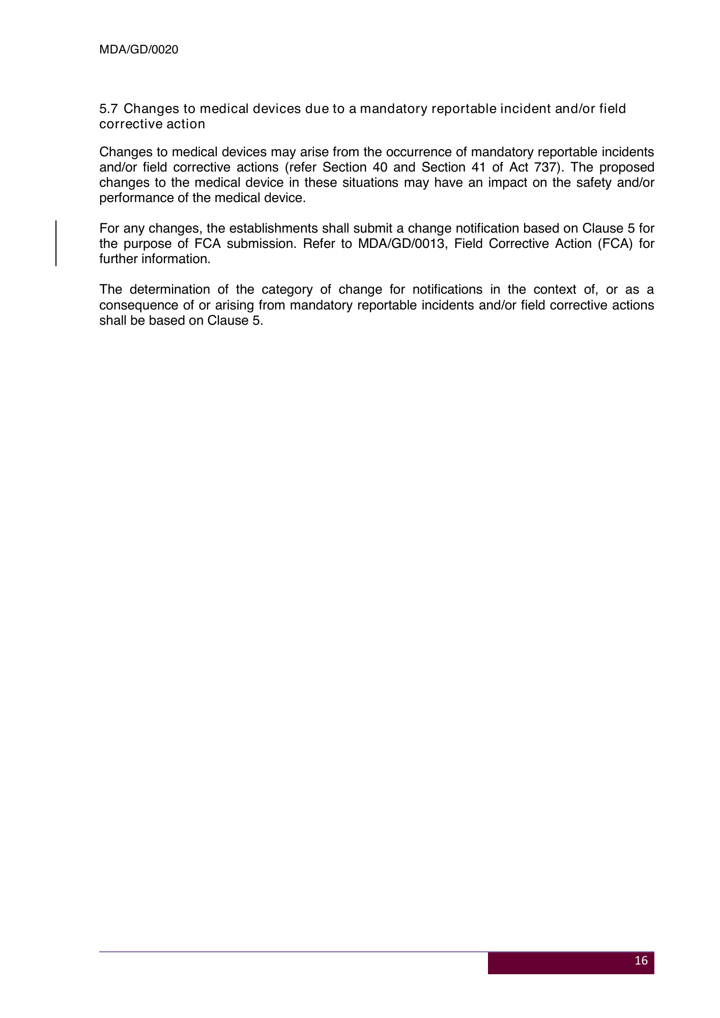 MDA/GD/0020, Fourth Edition — original official PDF page19; original table columns and diagrams retained