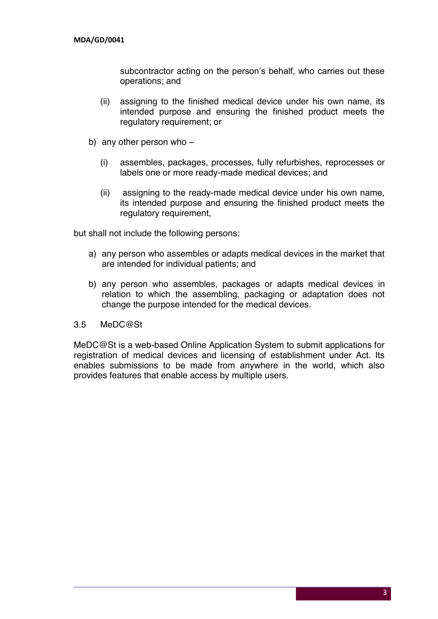 MDA/GD/0041, First Edition — original official PDF page6; original table columns and diagrams retained