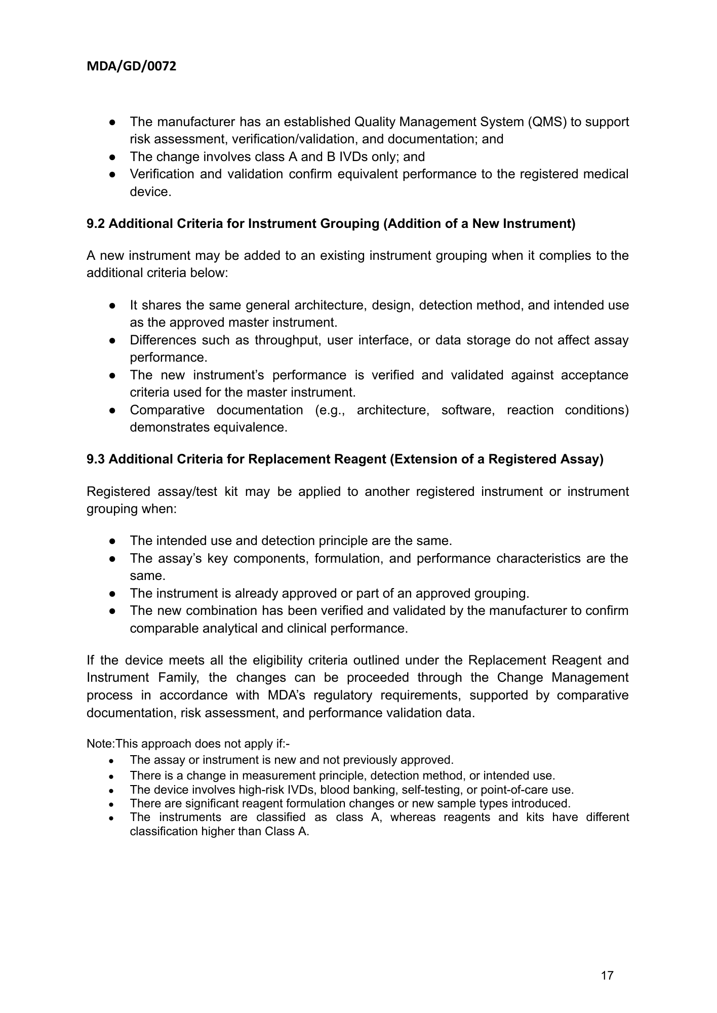 MDA/GD/0072, First Edition — original official PDF page17; original table columns and diagrams retained