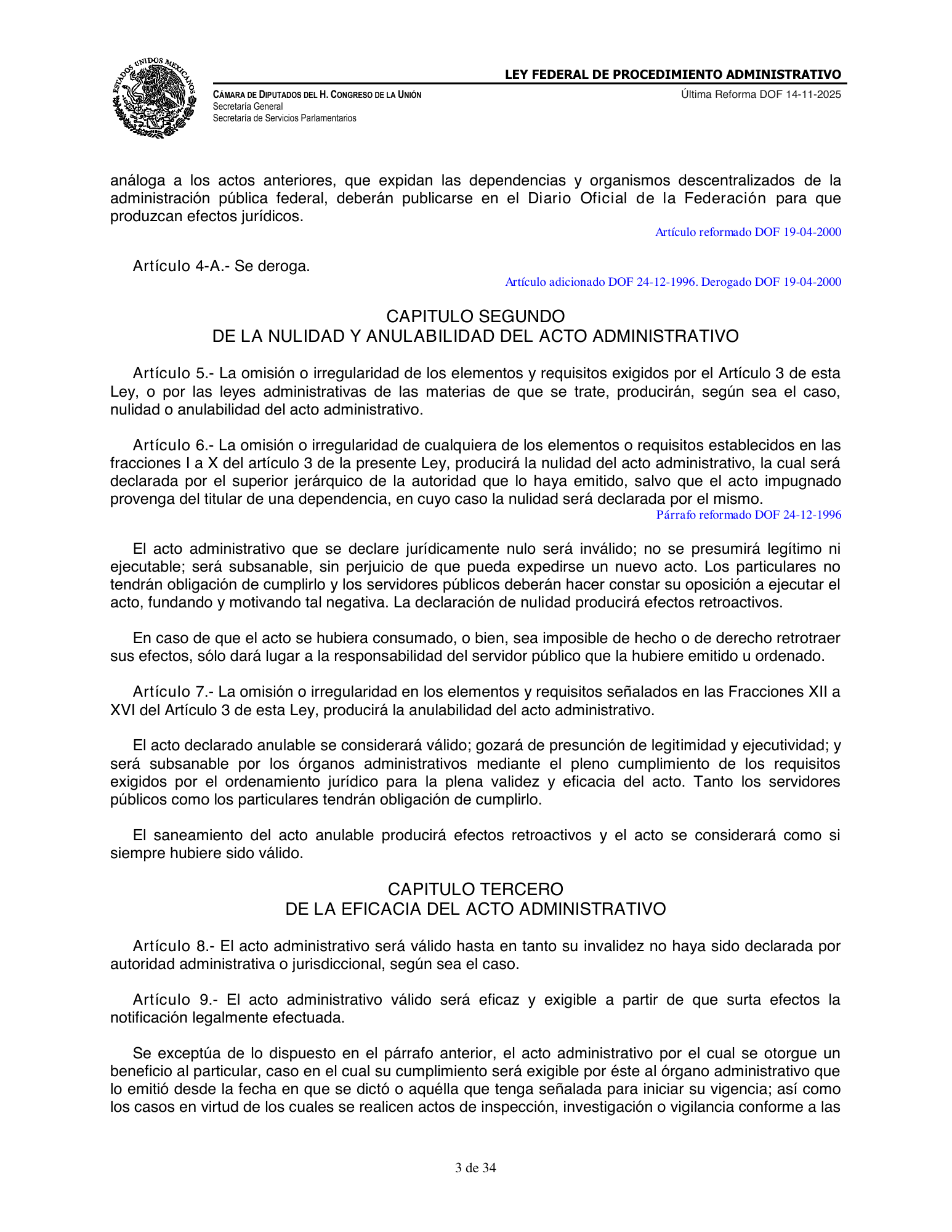 Ley Federal de Procedimiento Administrativo — official PDF page 3