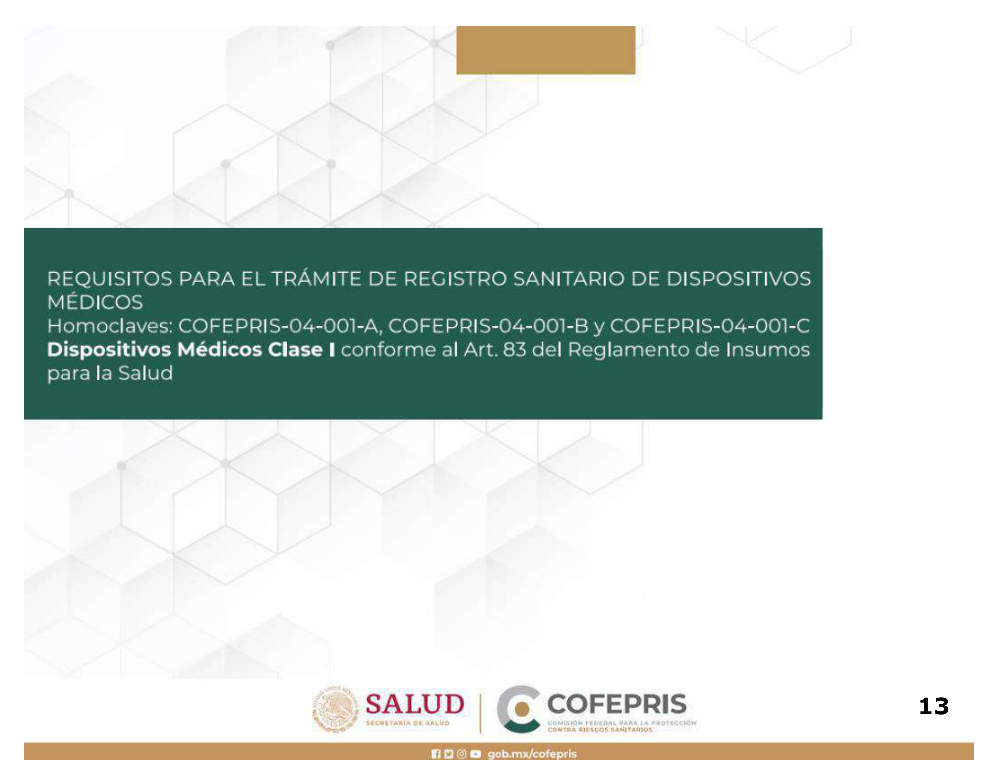 Guía para la obtención del registro sanitario de dispositivos médicos Clase I, II y III — original physical PDF page 14; full original layout and figures retained.