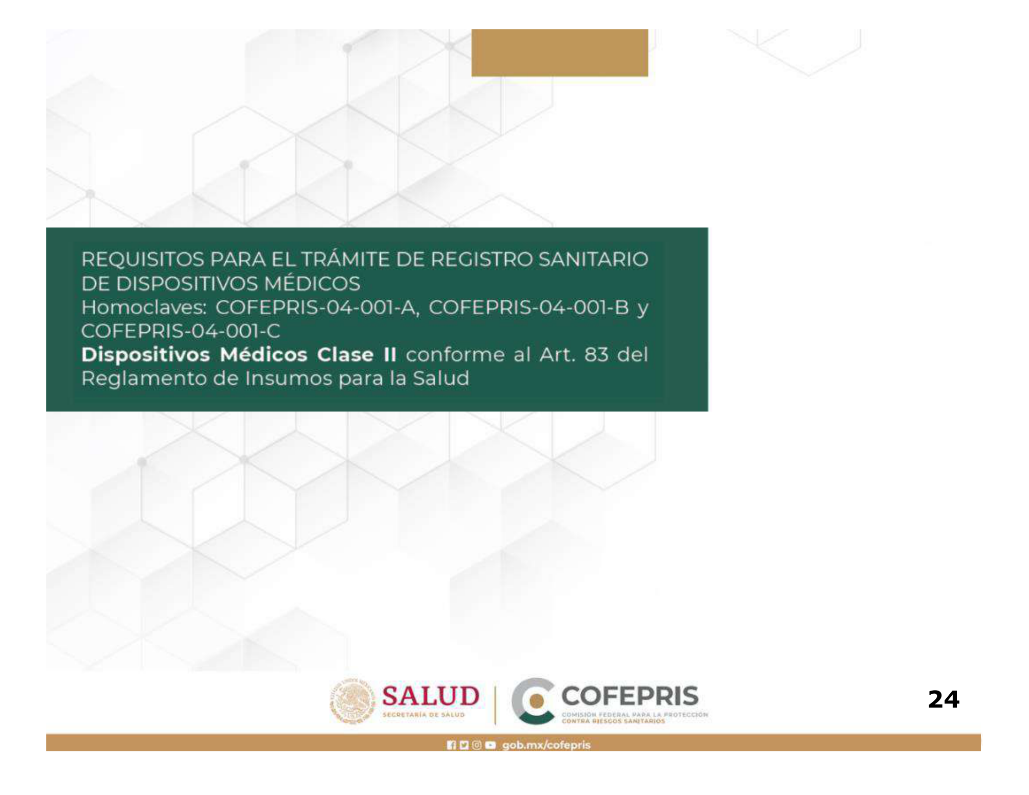 Guía para la obtención del registro sanitario de dispositivos médicos Clase I, II y III — original physical PDF page 25; full original layout and figures retained.