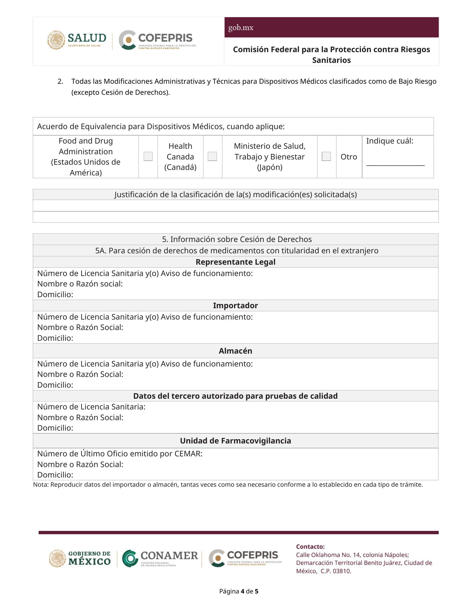 Rendered from the linked Office original — page 4; retained table layout and symbols. This is a render, not an official PDF page.