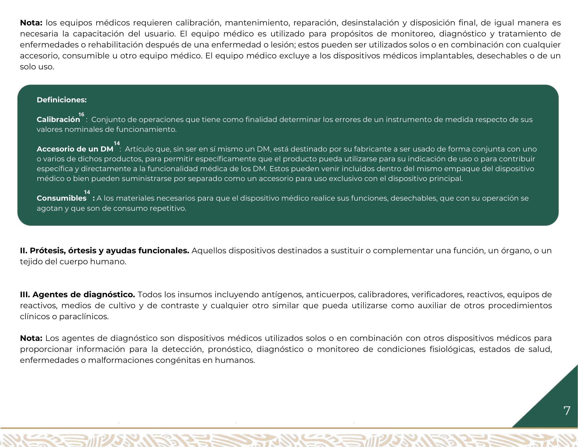 Guía para la obtención del registro sanitario de dispositivos médicos Clase I, II y III — original physical PDF page 8; full original layout and figures retained.
