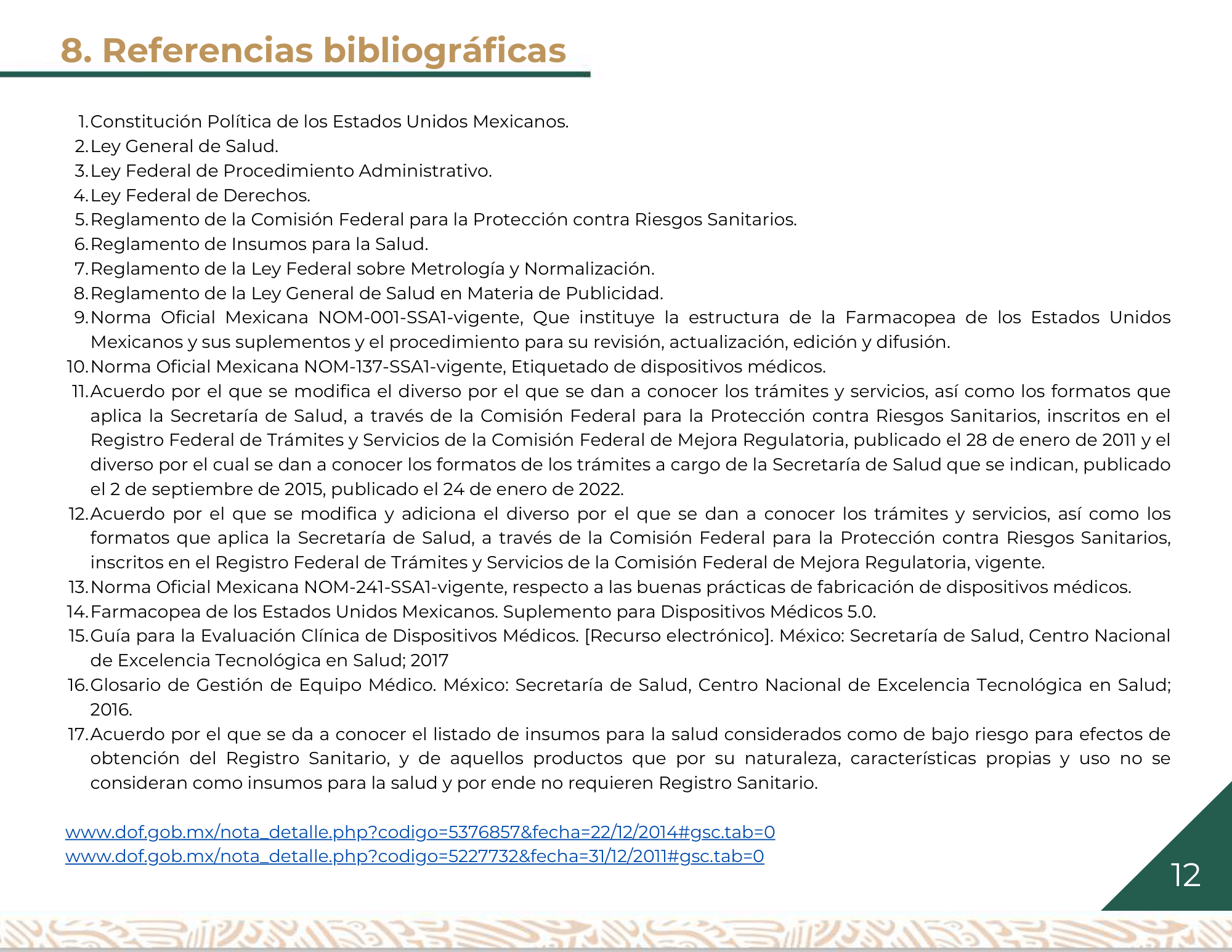 Guía para la obtención del registro sanitario de dispositivos médicos Clase I, II y III — original physical PDF page 13; full original layout and figures retained.