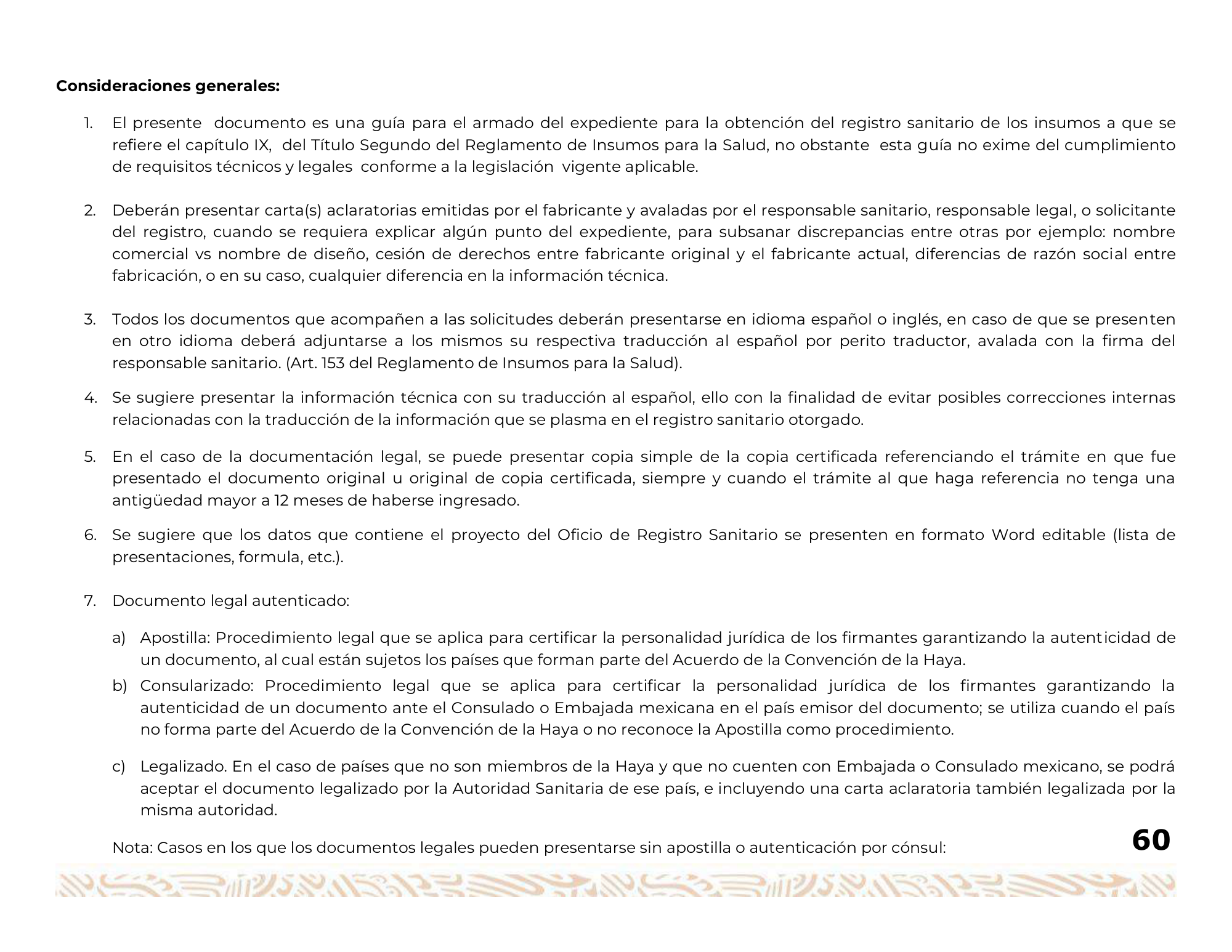 Guía para la obtención del registro sanitario de dispositivos médicos Clase I, II y III — original physical PDF page 61; full original layout and figures retained.