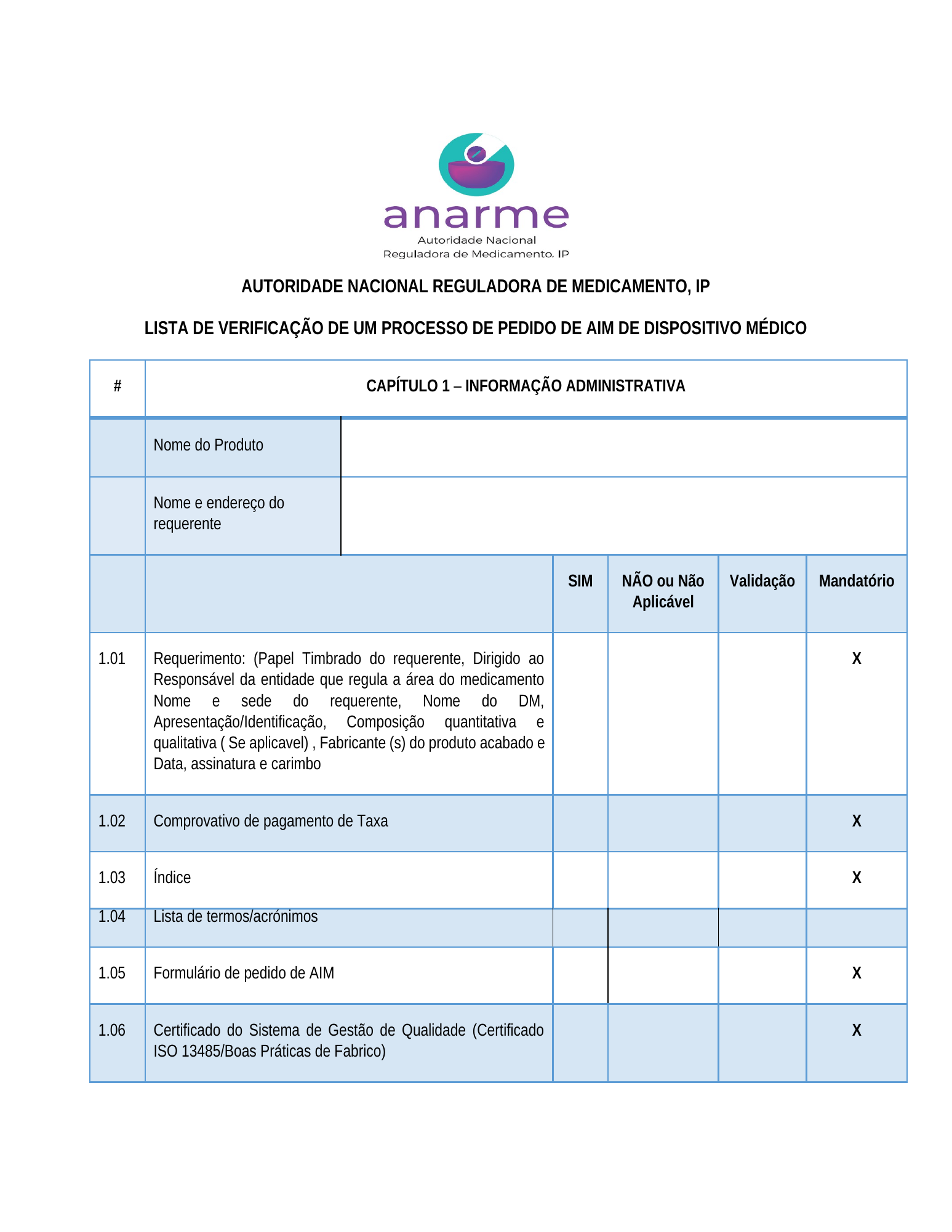 Rendered from the linked Office original — page 1; retained table layout and symbols. This is a render, not an official PDF page.