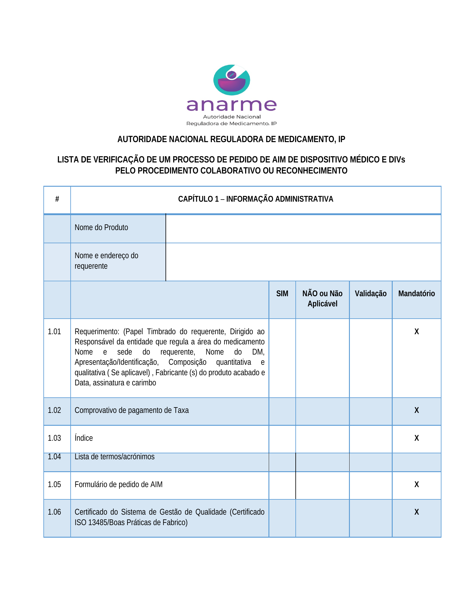Rendered from the linked Office original — page 1; retained table layout and symbols. This is a render, not an official PDF page.