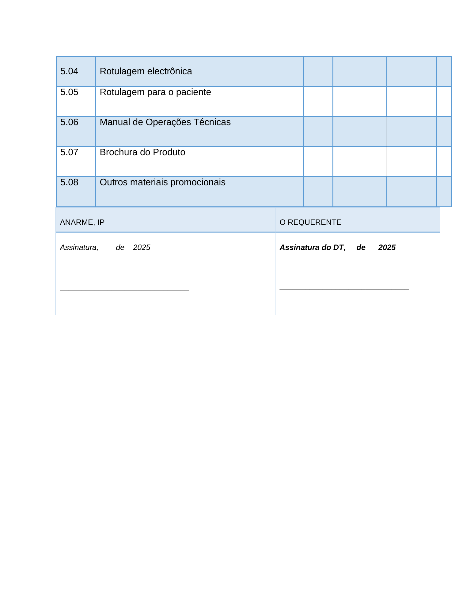 Rendered from the linked Office original — page 4; retained table layout and symbols. This is a render, not an official PDF page.