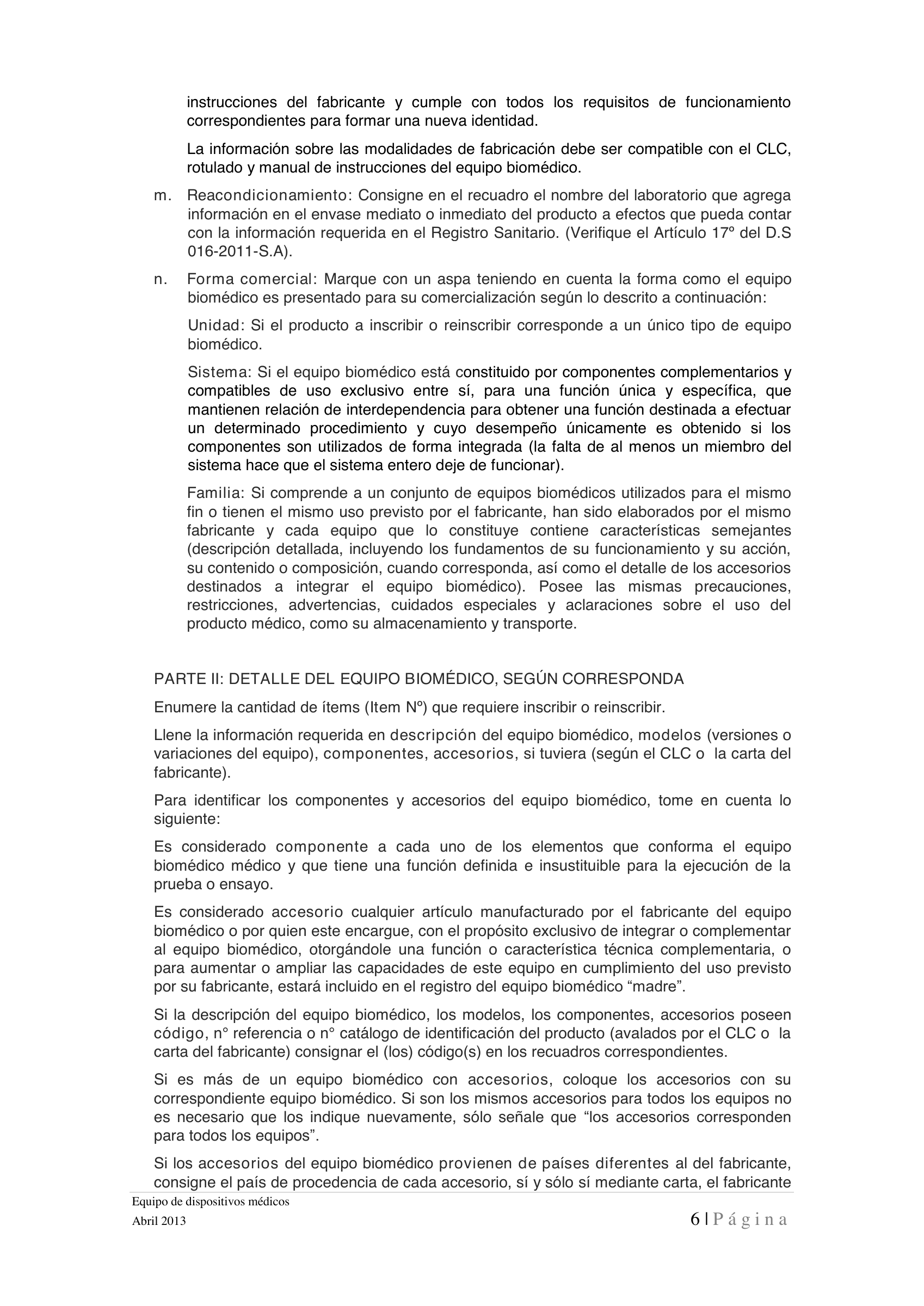 Instructivo de detalle — Abril2013 — original official PDF page 6; complete source layout retained