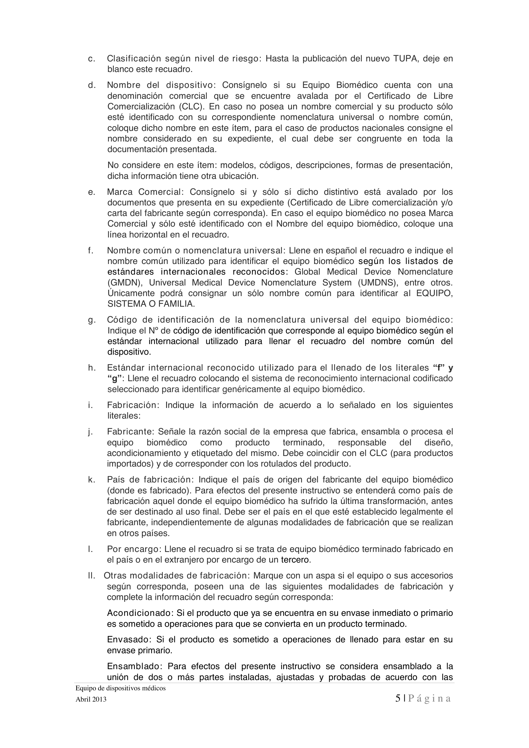 Instructivo de detalle — Abril2013 — original official PDF page 5; complete source layout retained